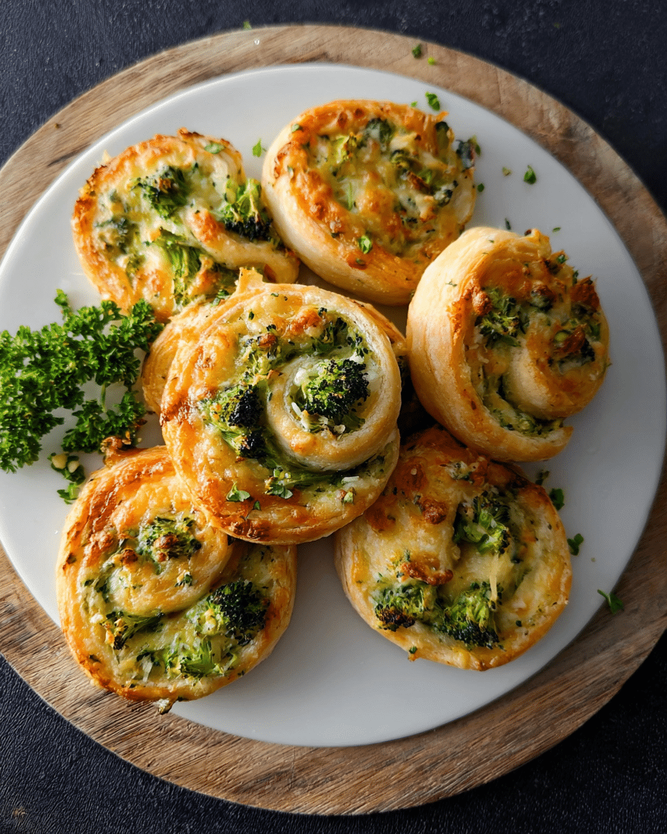 Broccoli Cheese Pinwheels