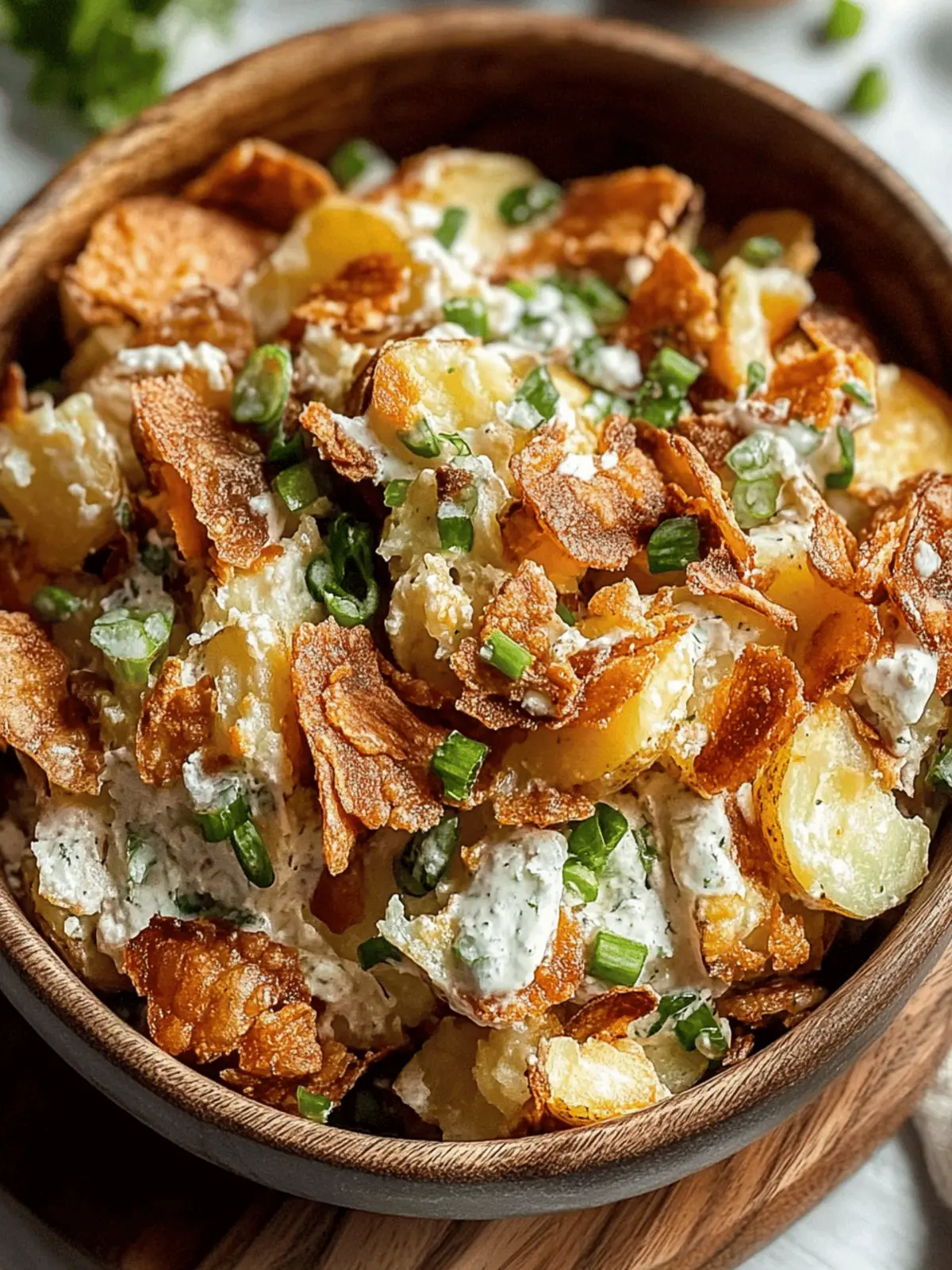 Crispy Smashed Potato Salad
