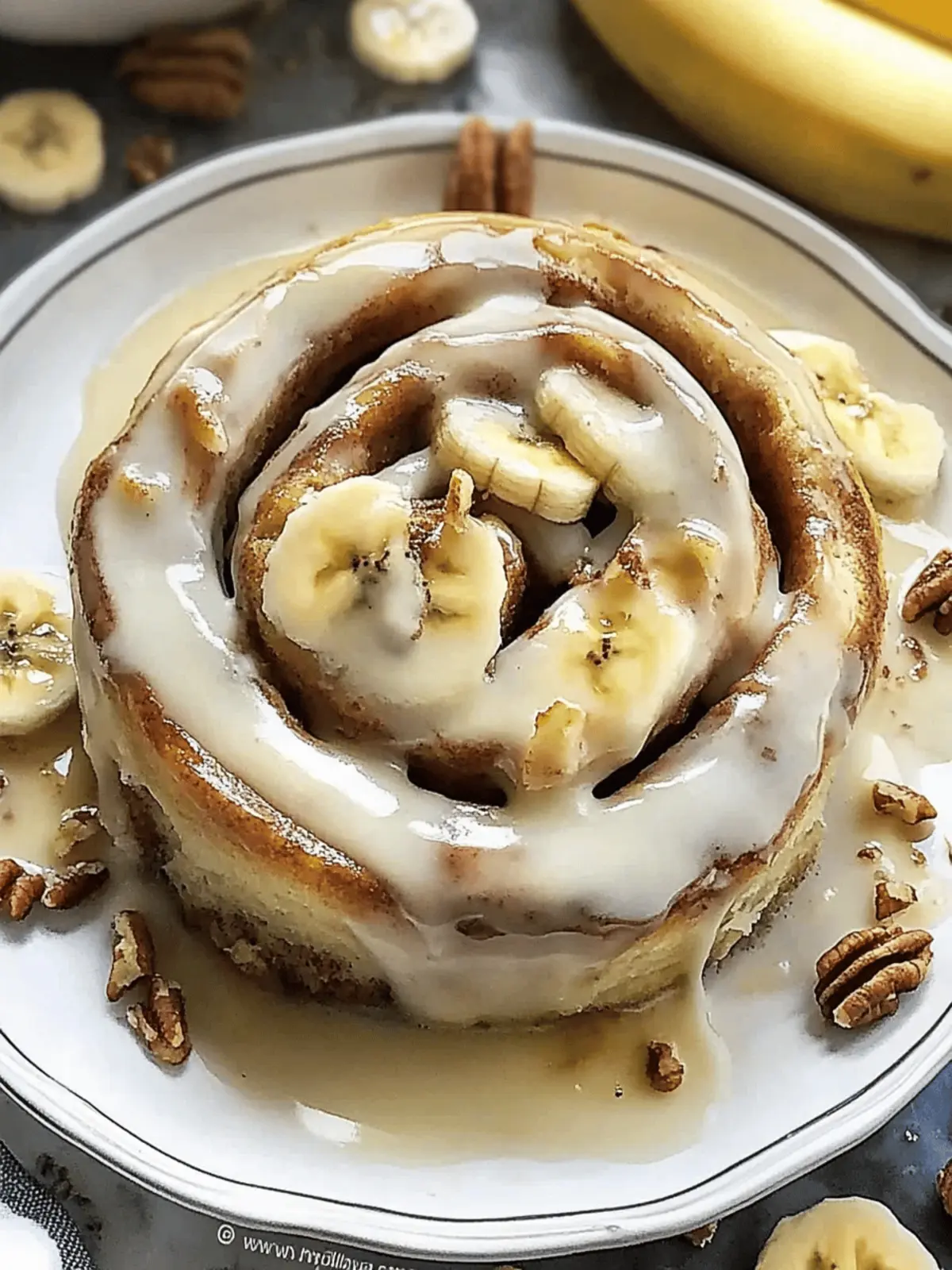 Homemade Banana Cinnamon Rolls