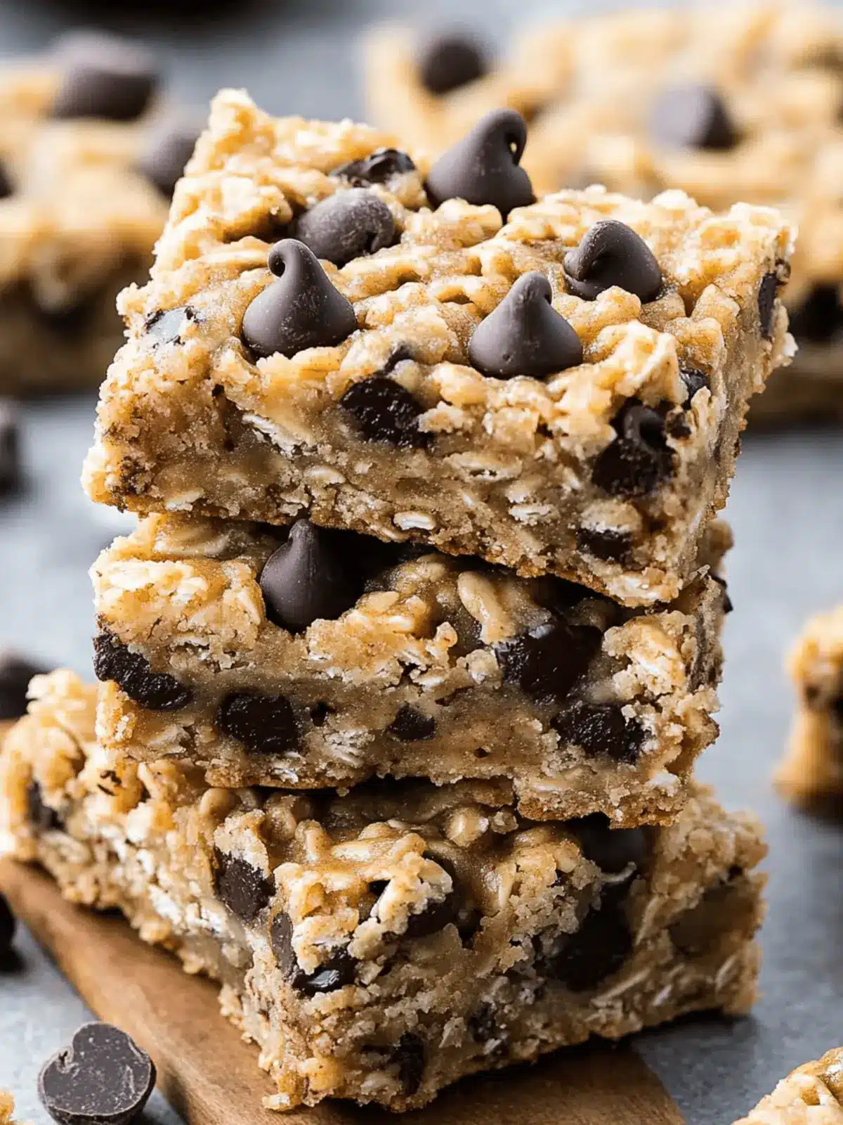 Healthy Chocolate Chip Oatmeal Bars