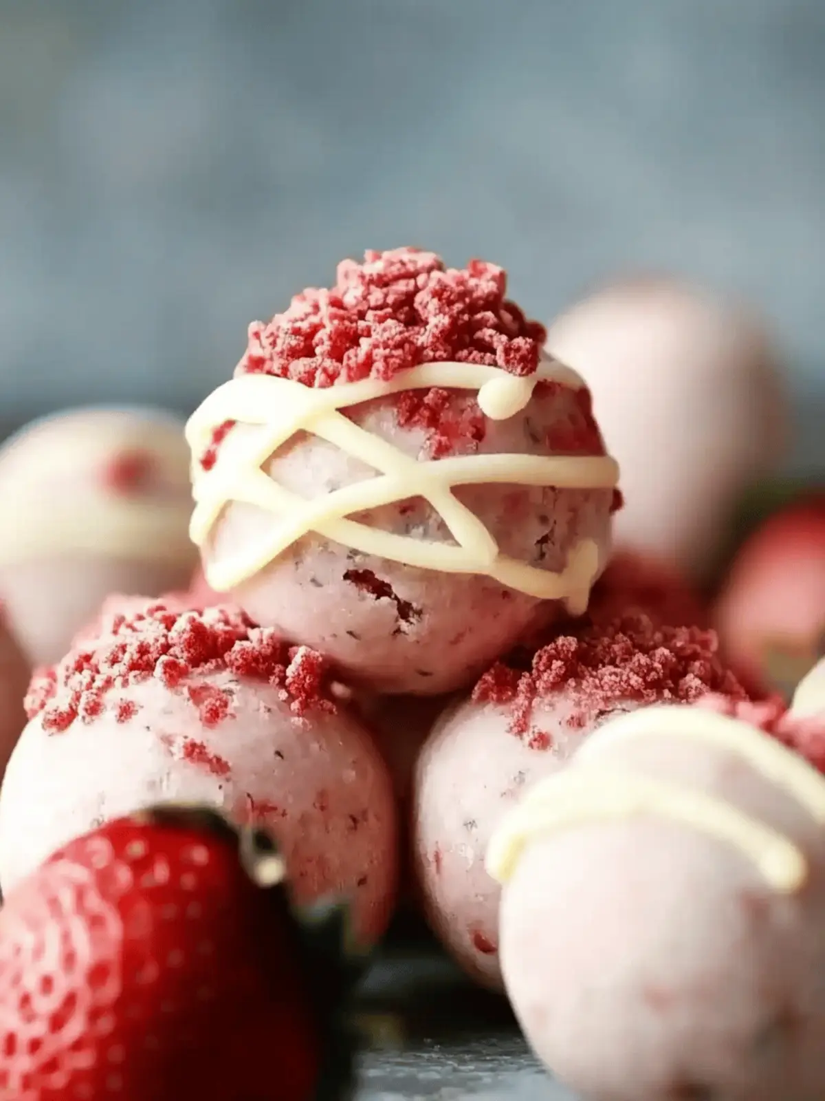 Strawberry Cheesecake Protein Balls