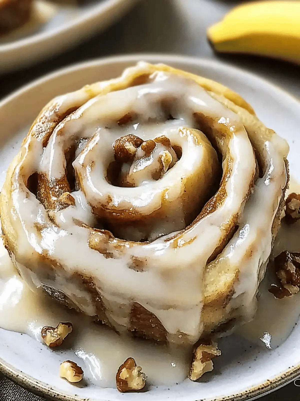 Homemade Banana Cinnamon Rolls