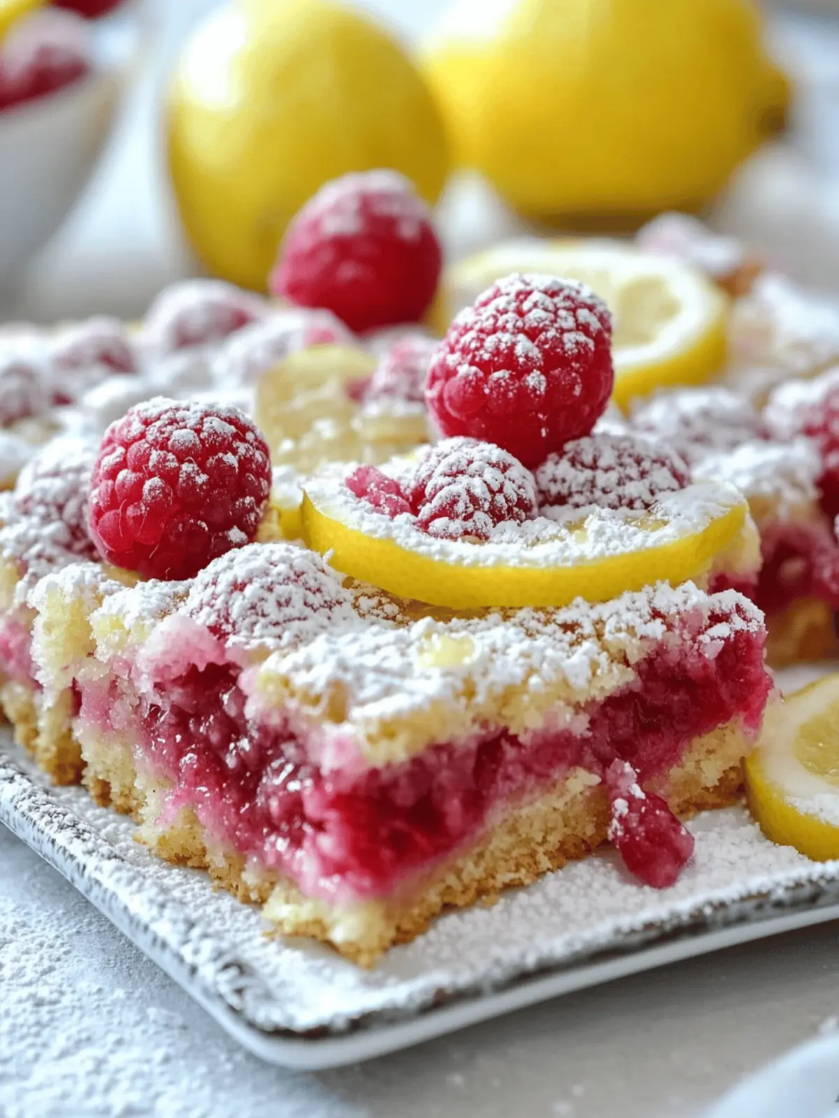 Raspberry Lemon Bars