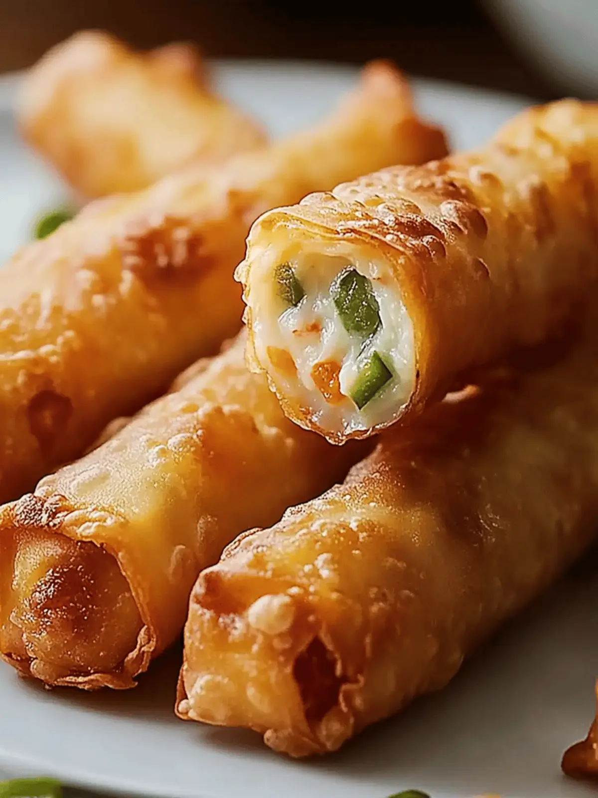 Mini Jalapeño Popper Egg Rolls