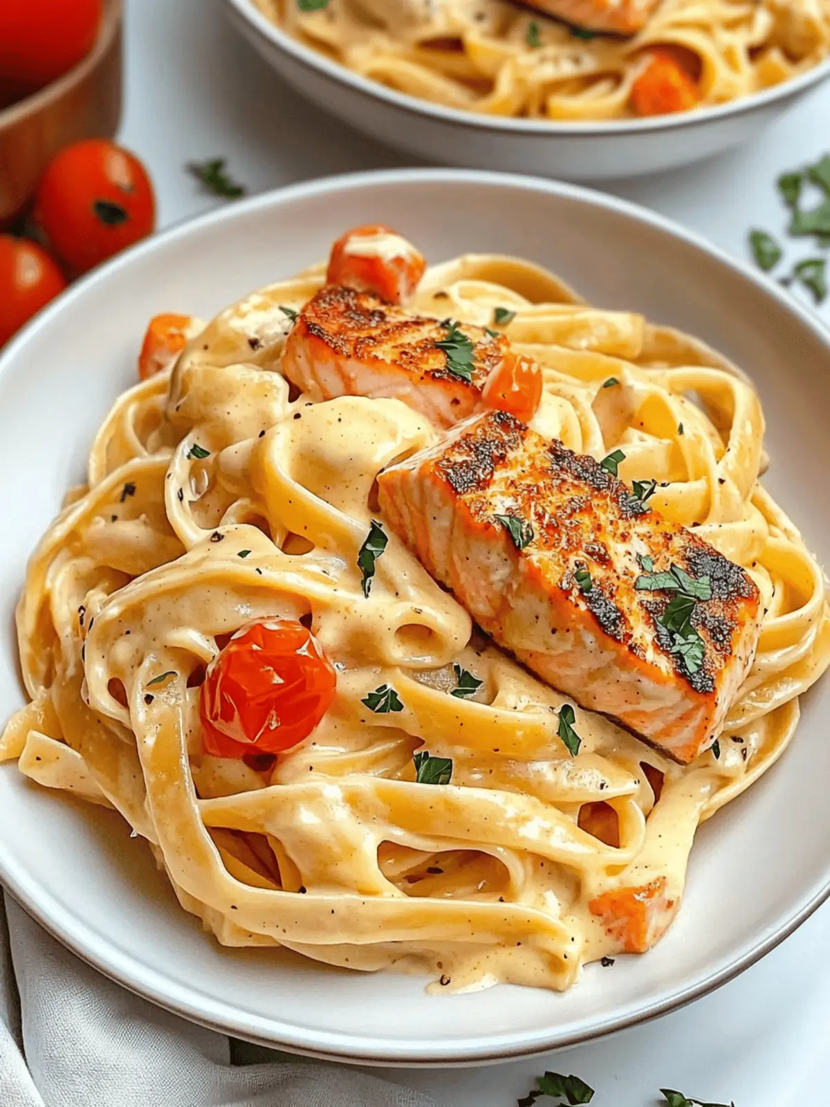 Creamy Cajun Salmon Pasta