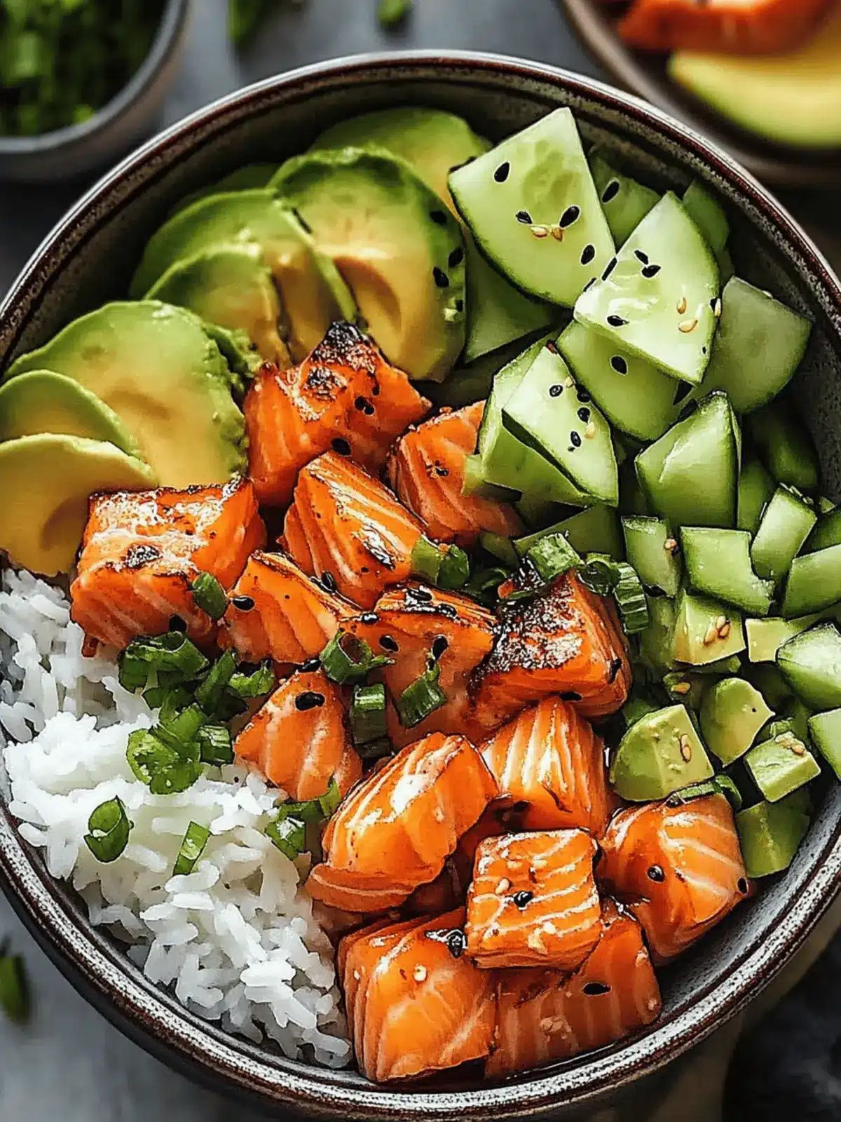 Salmon Rice Bowls