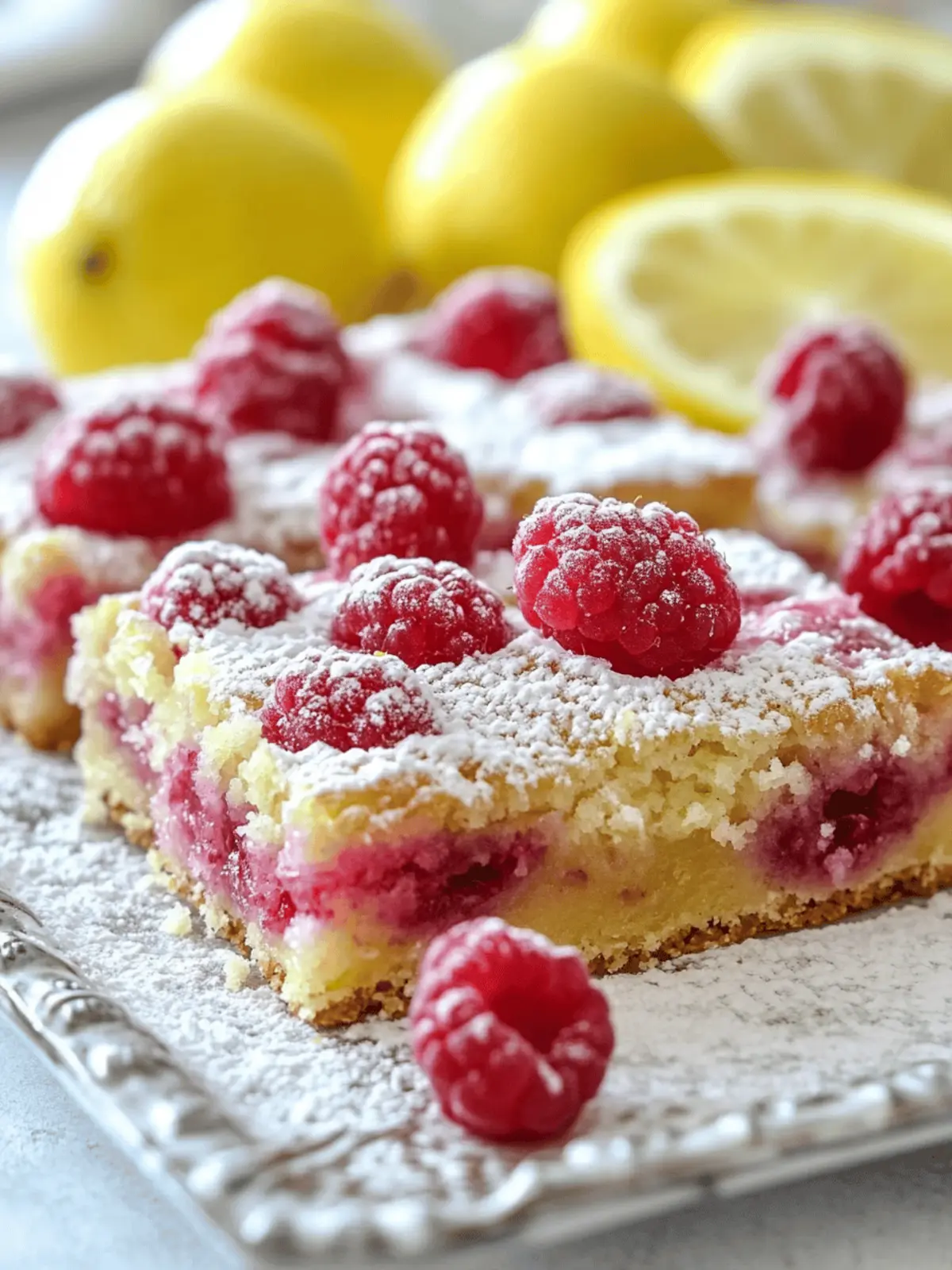 Raspberry Lemon Bars
