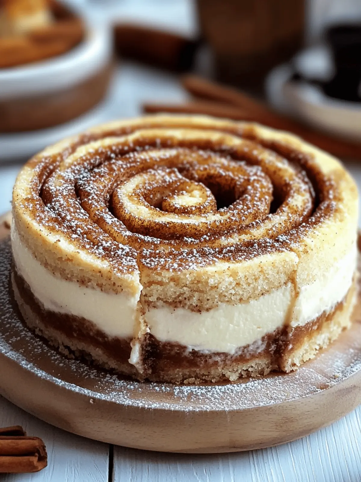 Cinnamon Roll Honeybun Cheesecake