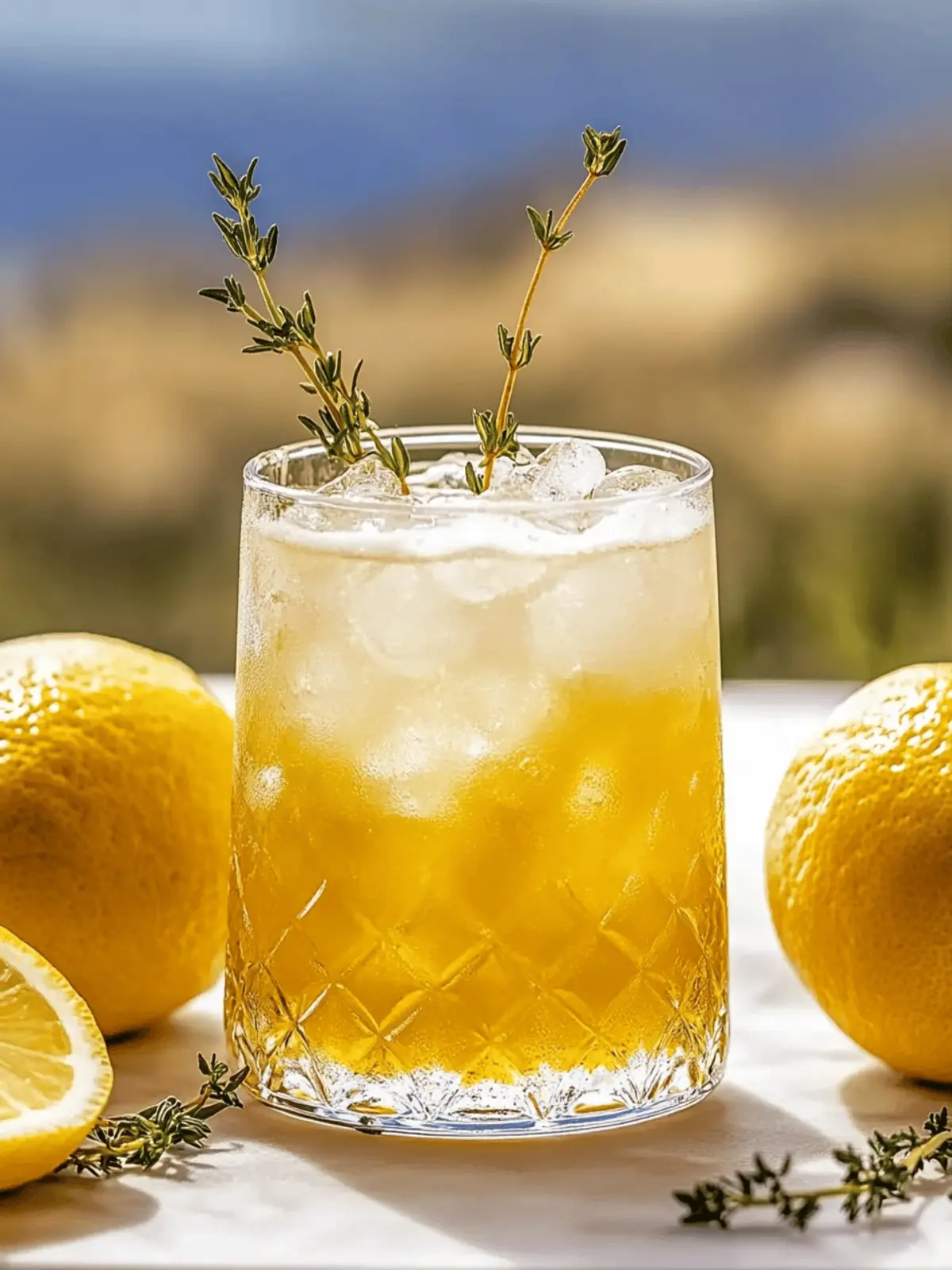 Honey Lemon Thyme Refresher