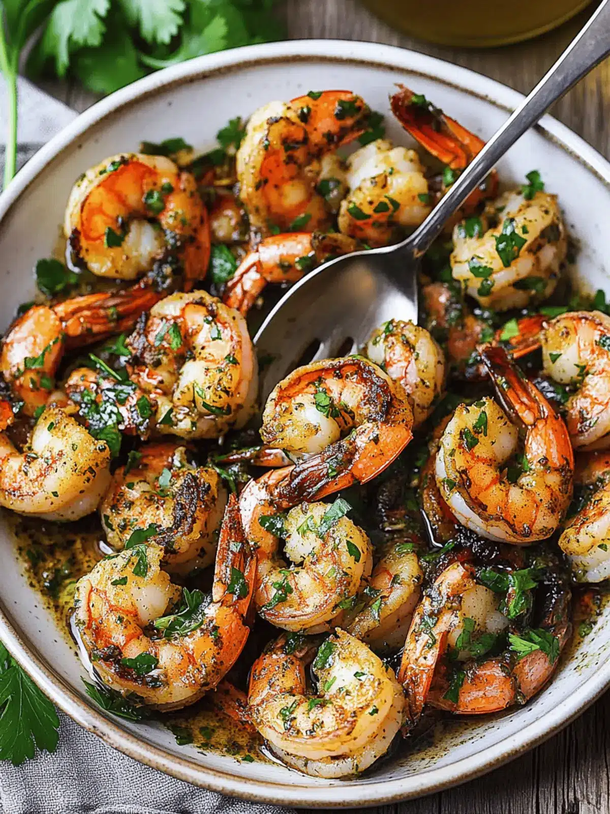 Pan Seared Chimichurri Shrimp