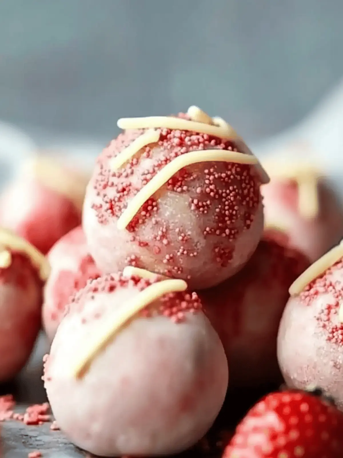 Strawberry Cheesecake Protein Balls