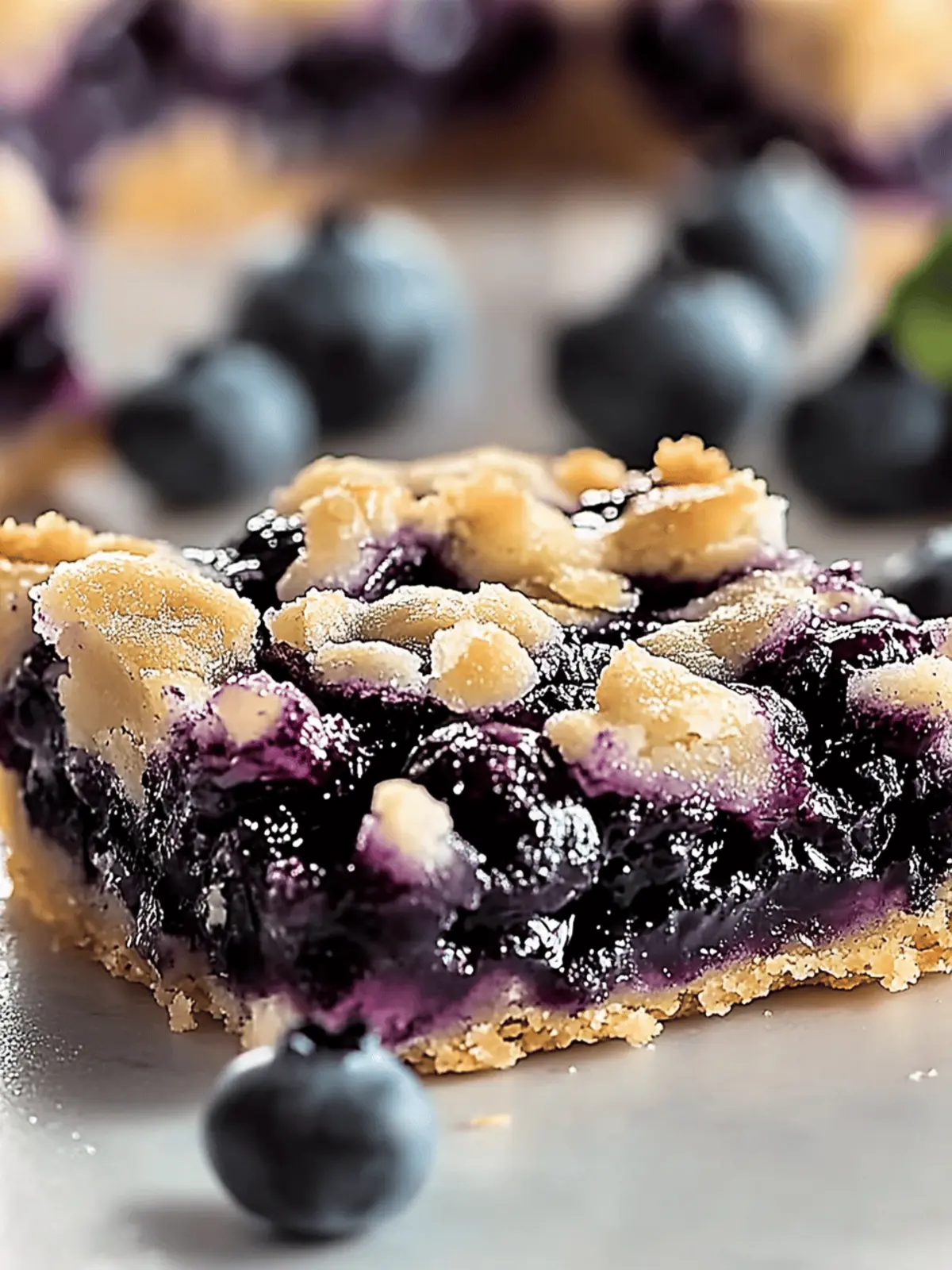 Blueberry Pie Cookie Bars