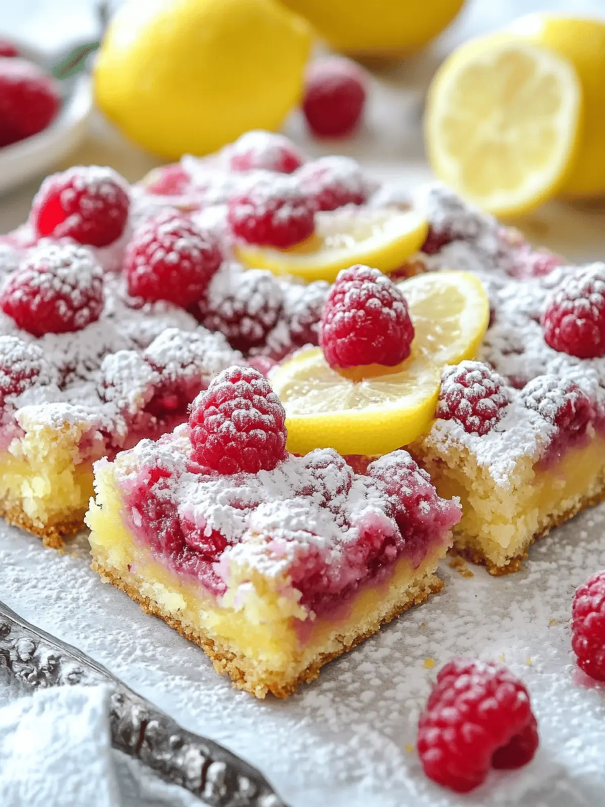 Raspberry Lemon Bars