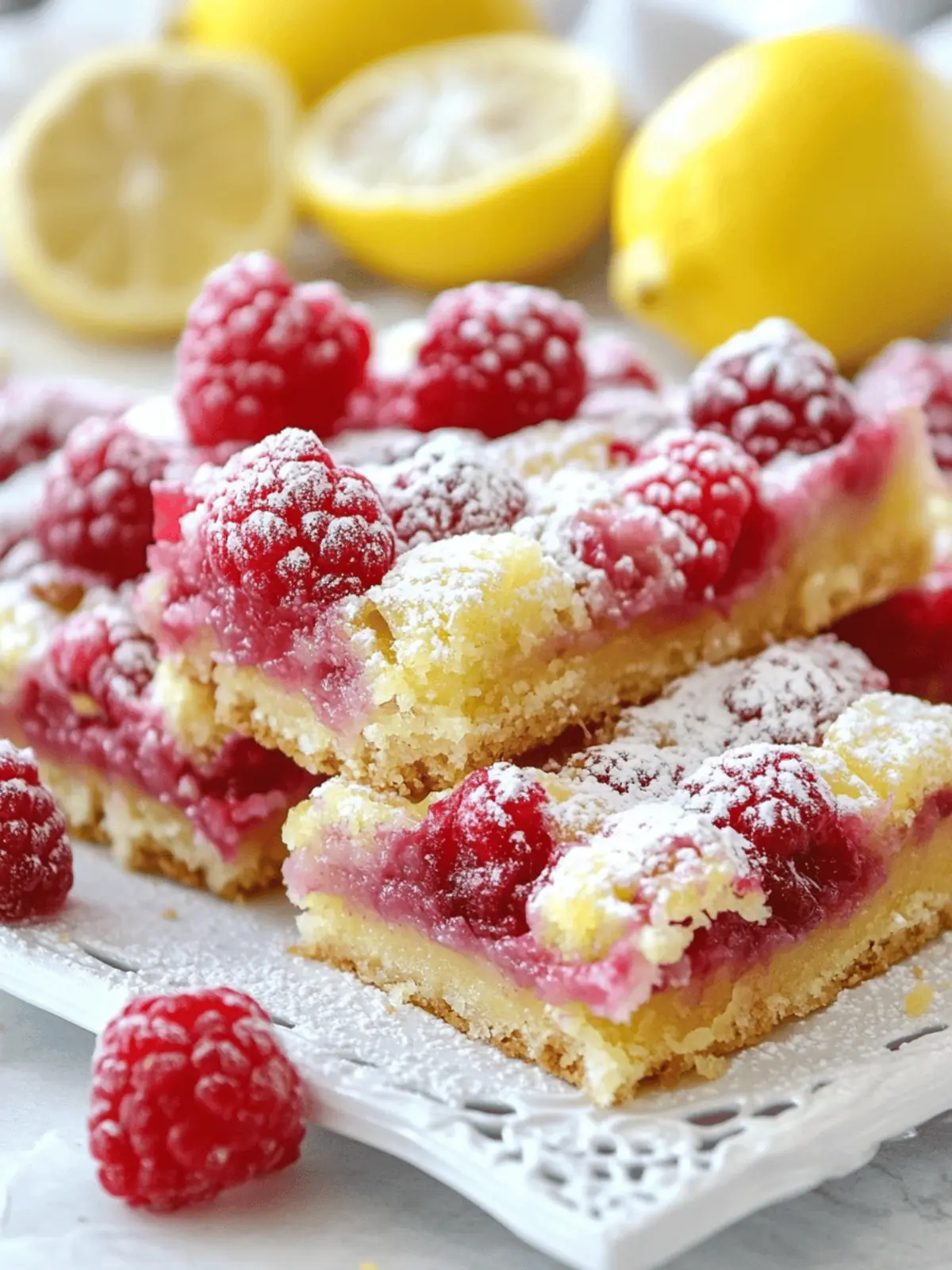 Raspberry Lemon Bars