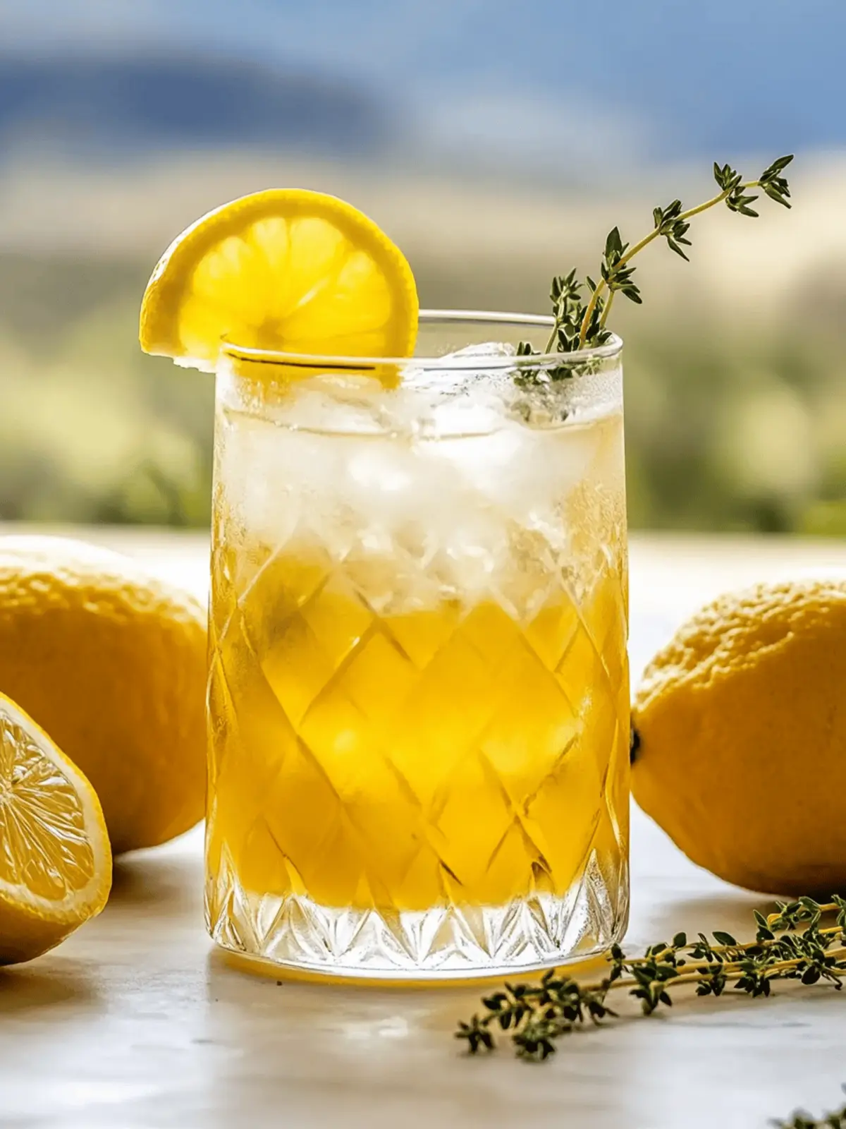Honey Lemon Thyme Refresher