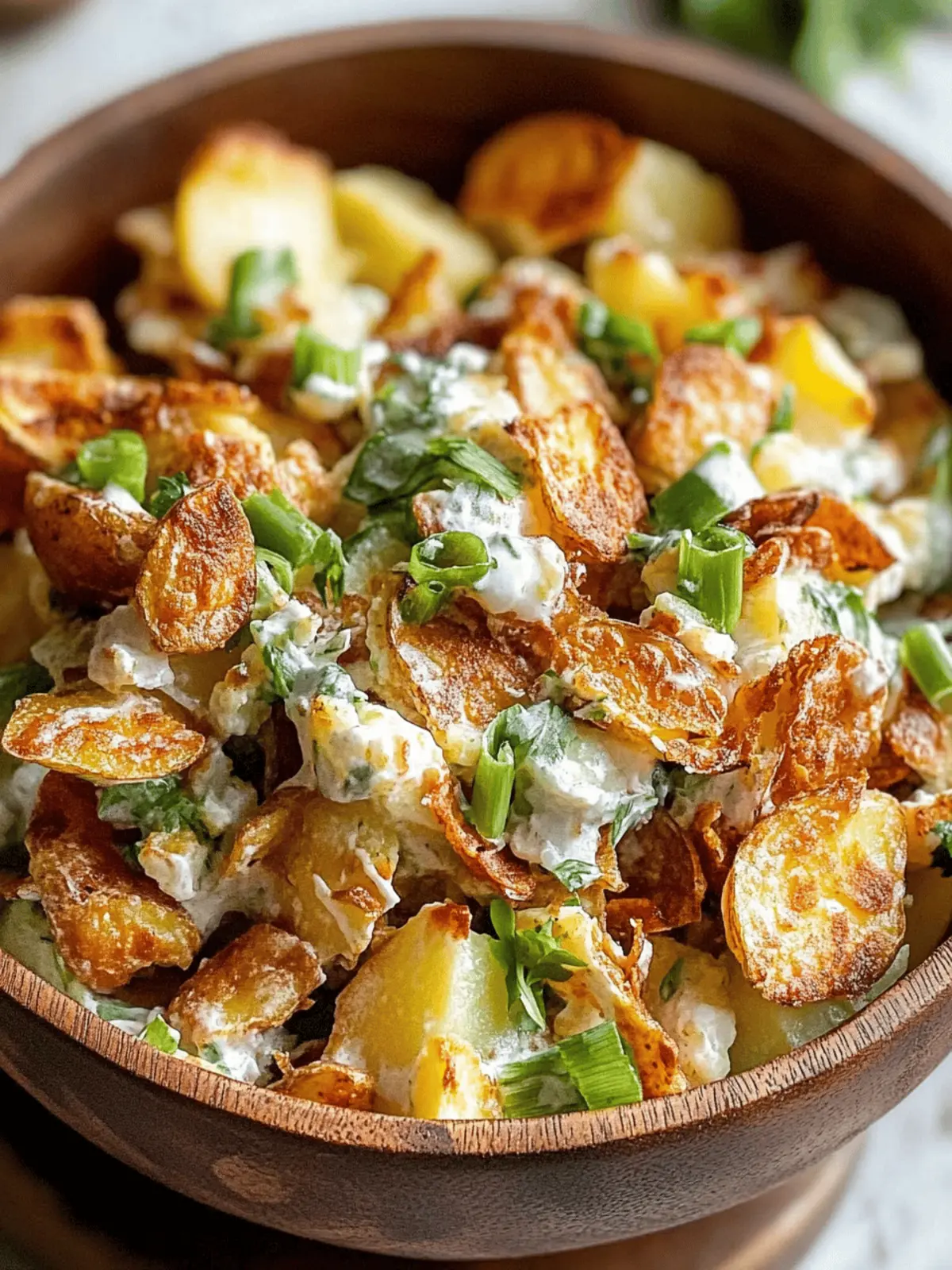 Crispy Smashed Potato Salad