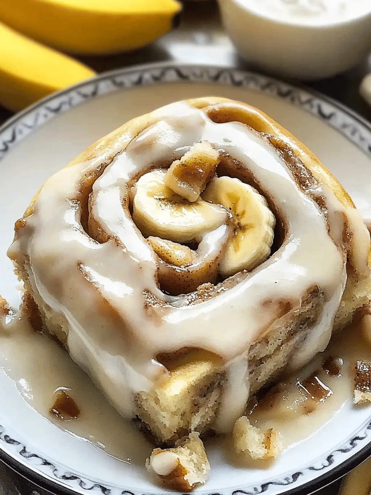 Homemade Banana Cinnamon Rolls