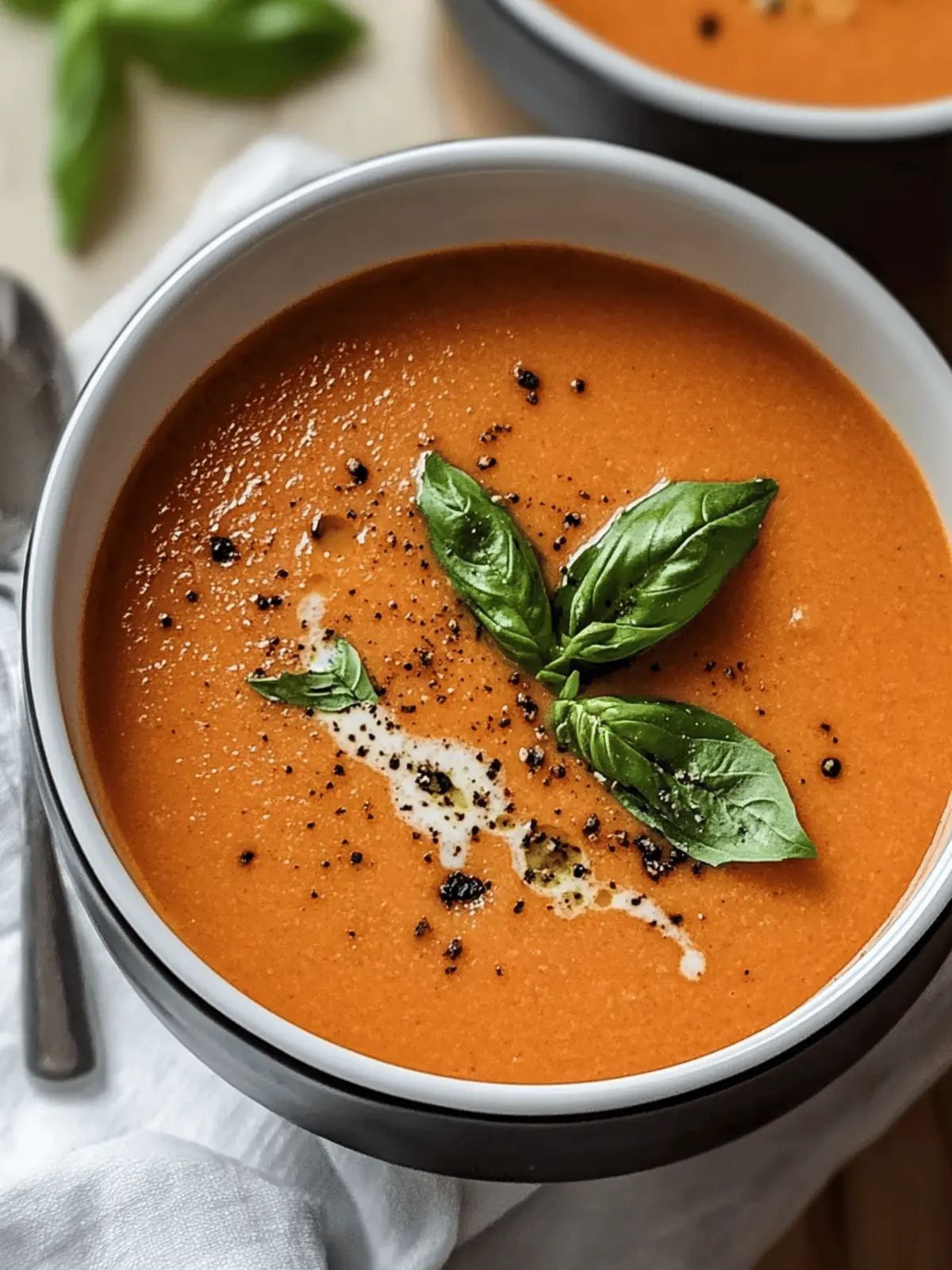 Creamy Tomato Basil Soup