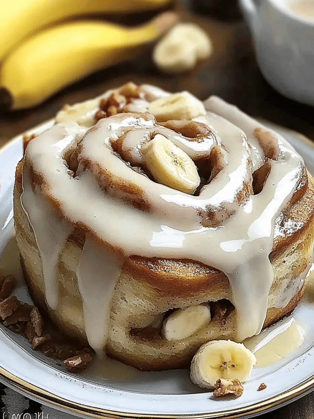 Homemade Banana Cinnamon Rolls