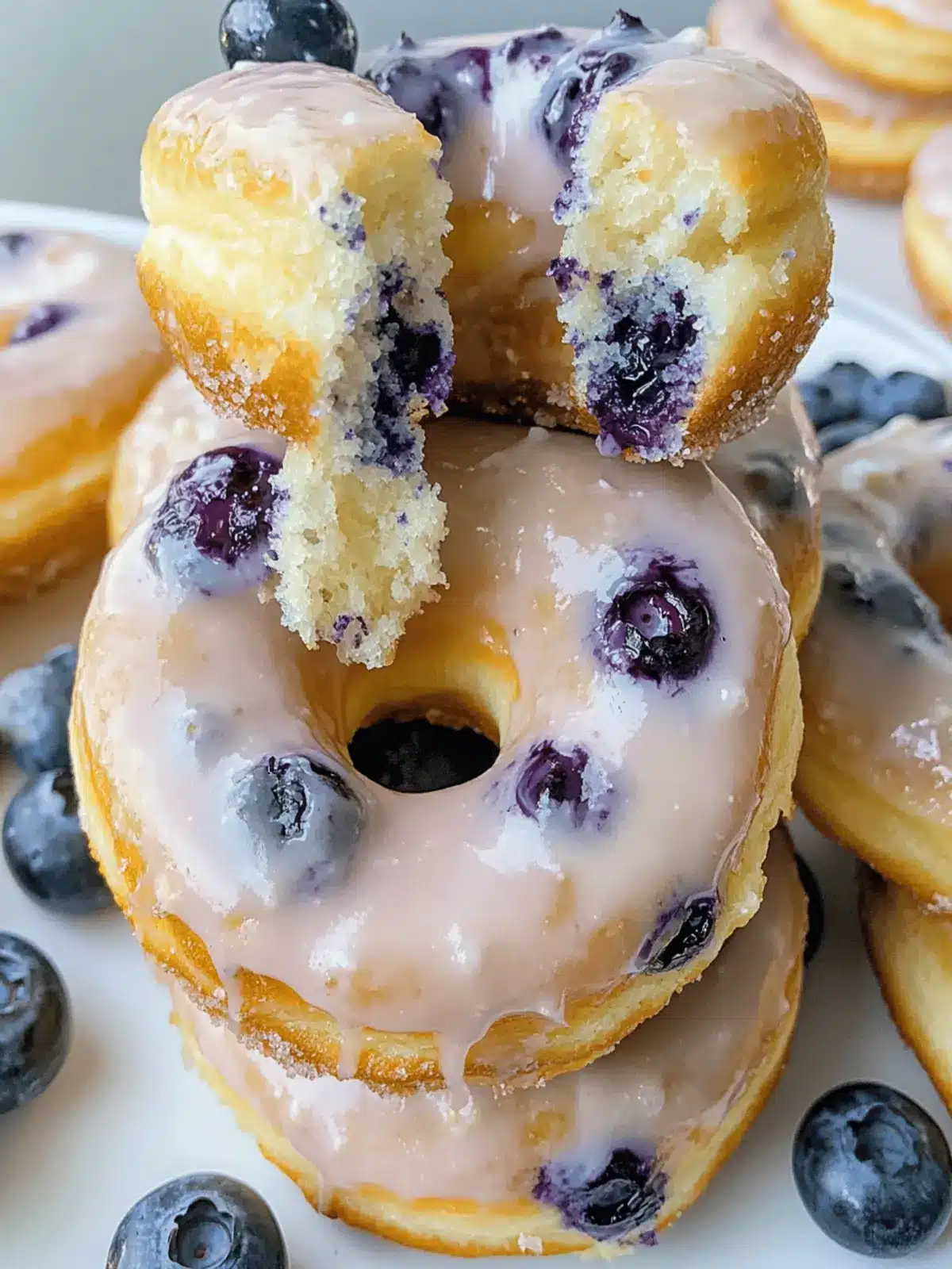 Baked Blueberry Donuts