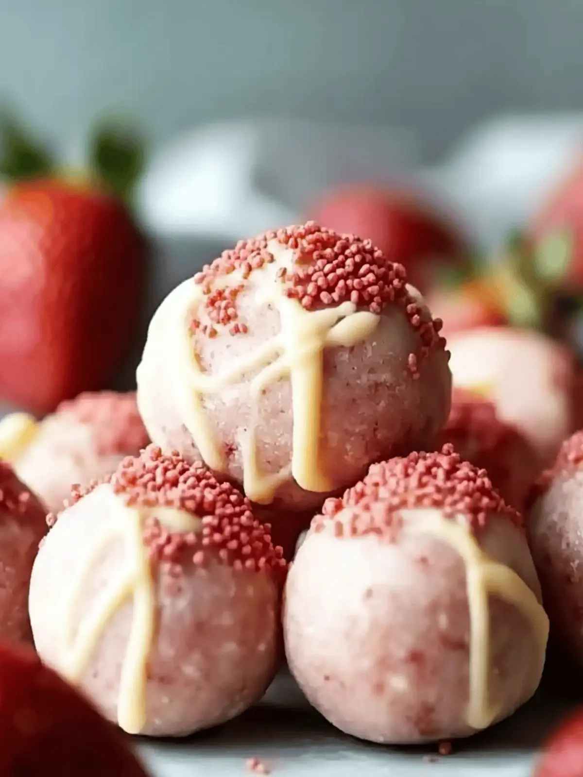 Strawberry Cheesecake Protein Balls