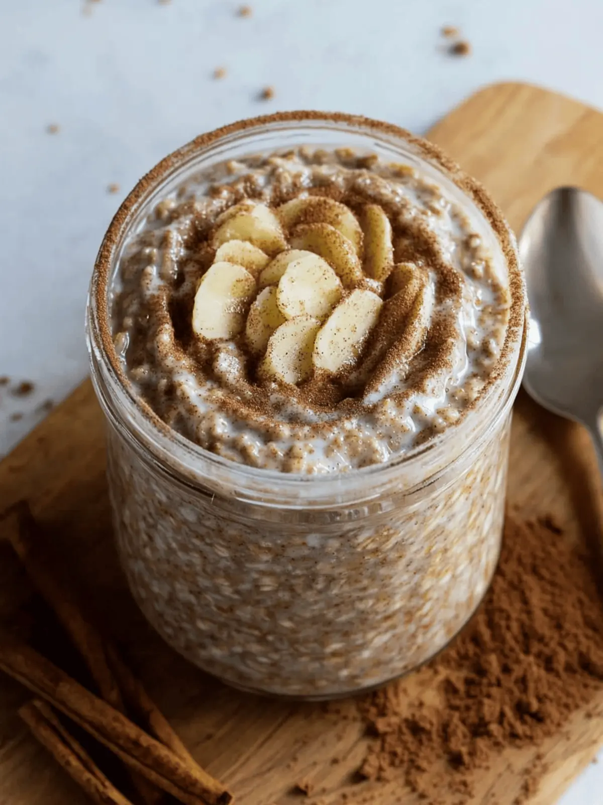 Cinnamon Roll Overnight Oats