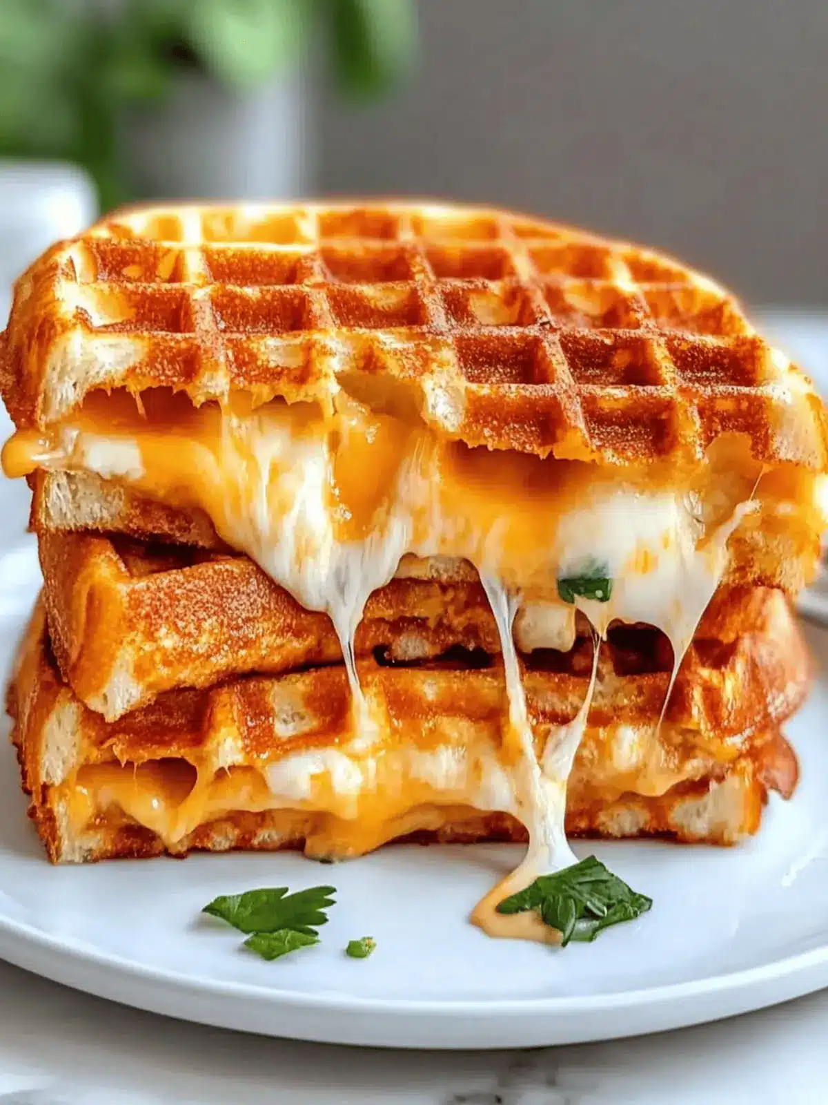 Low Carb Grilled Cheese Chaffle