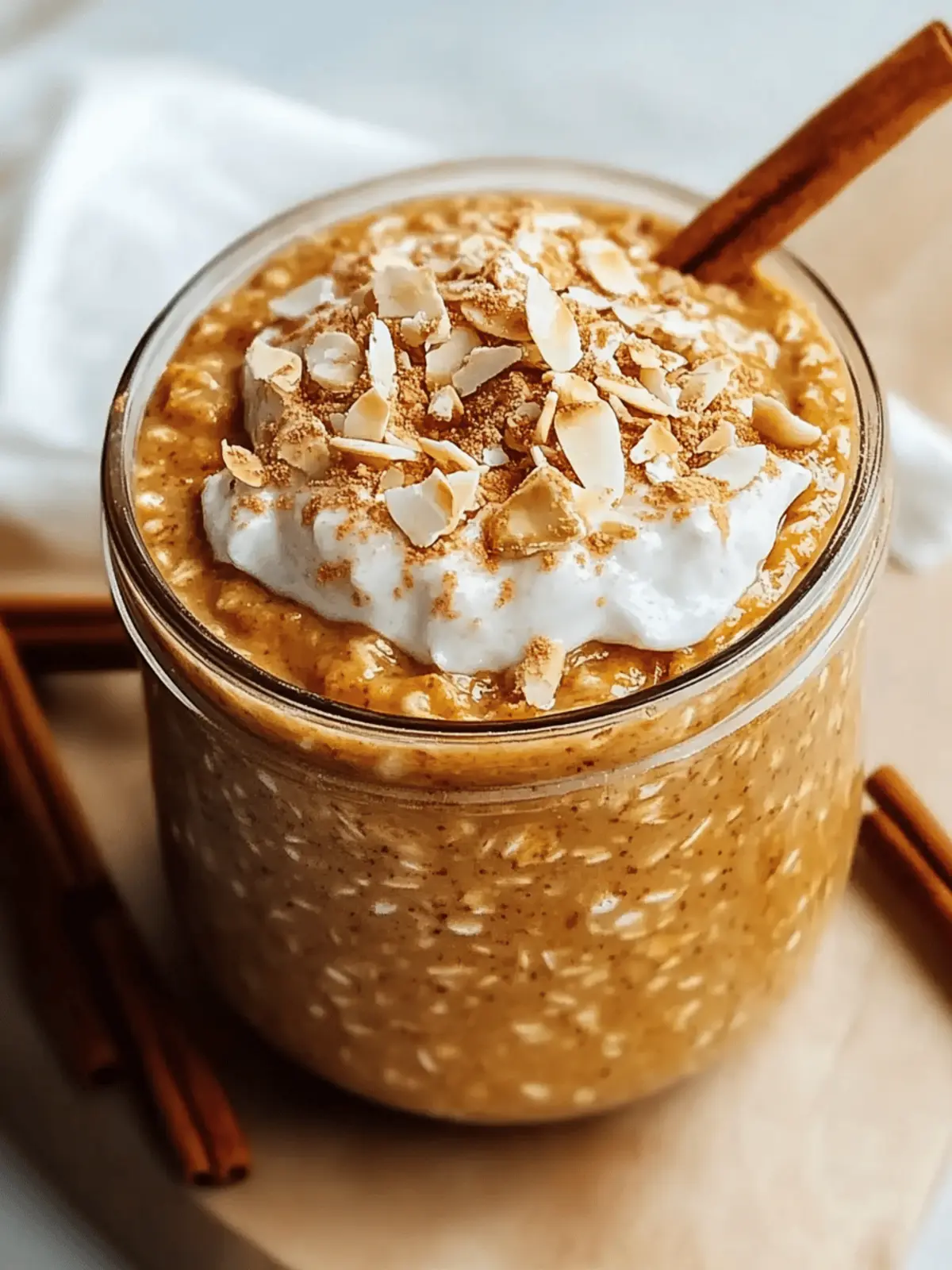 Pumpkin Spice Overnight Oats