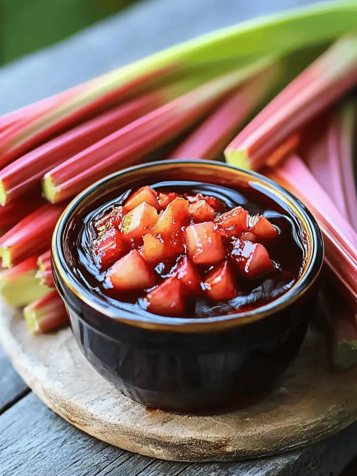 Rhubarb Balsamic Reduction