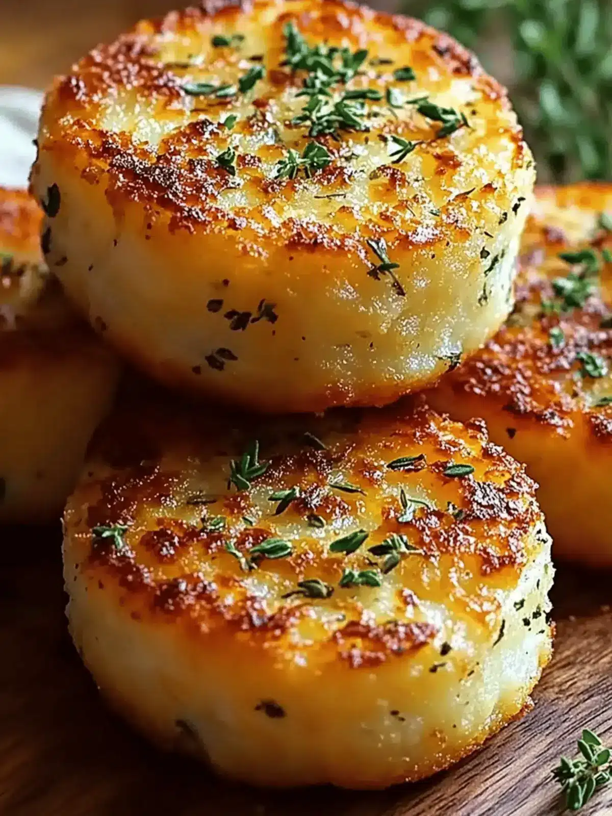 Cheesy Herb Mashed Potato Puffs