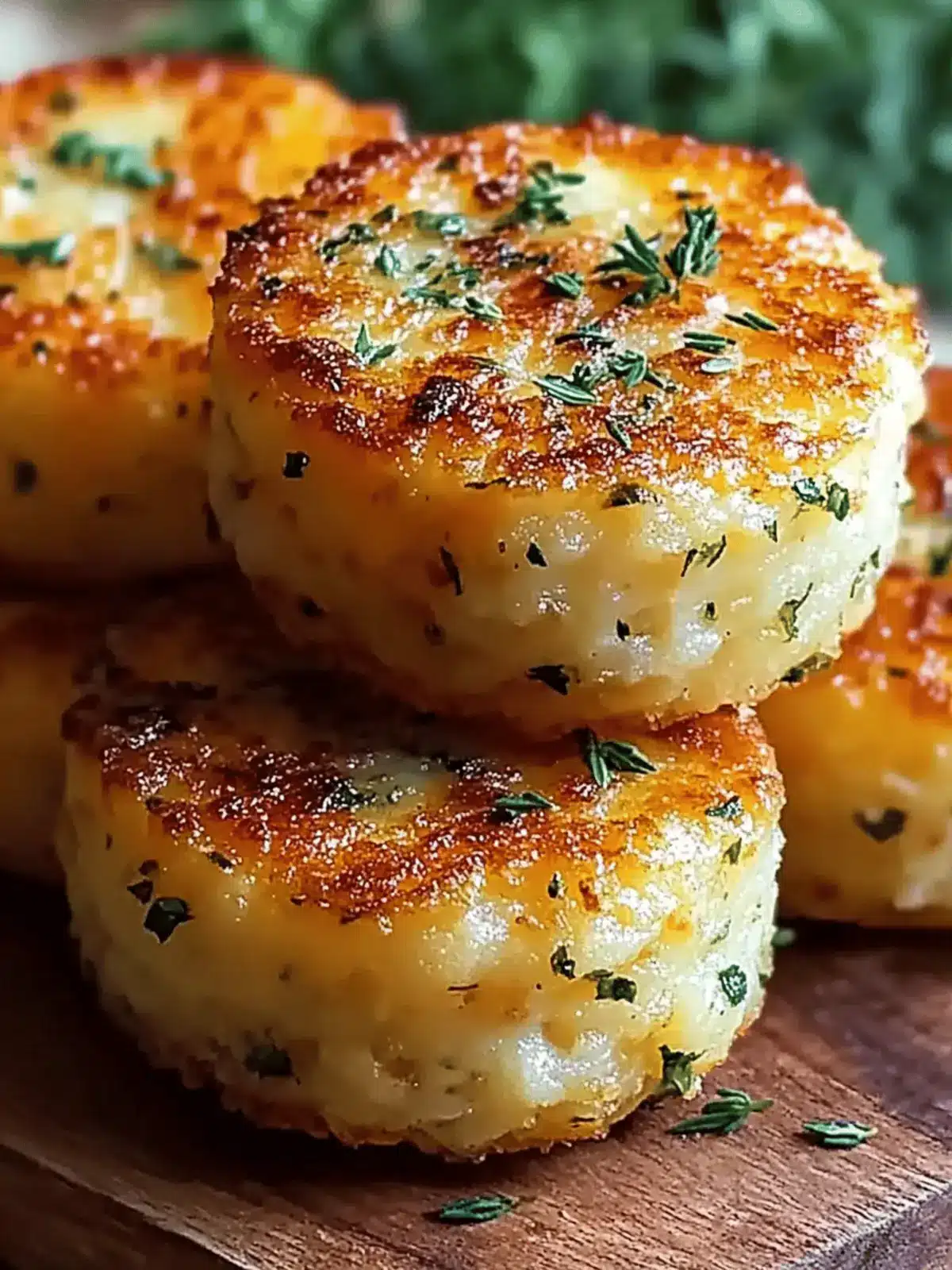 Cheesy Herb Mashed Potato Puffs