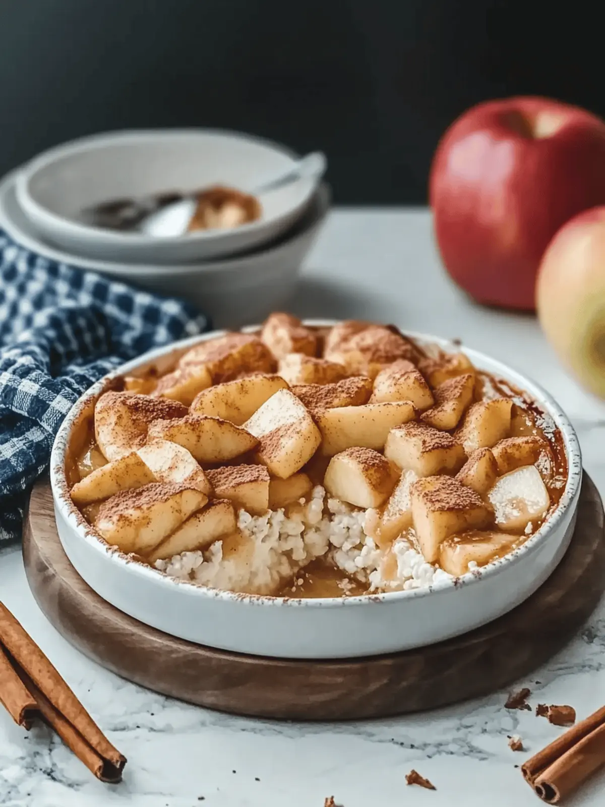 Apple Cinnamon Cottage Cheese Bake