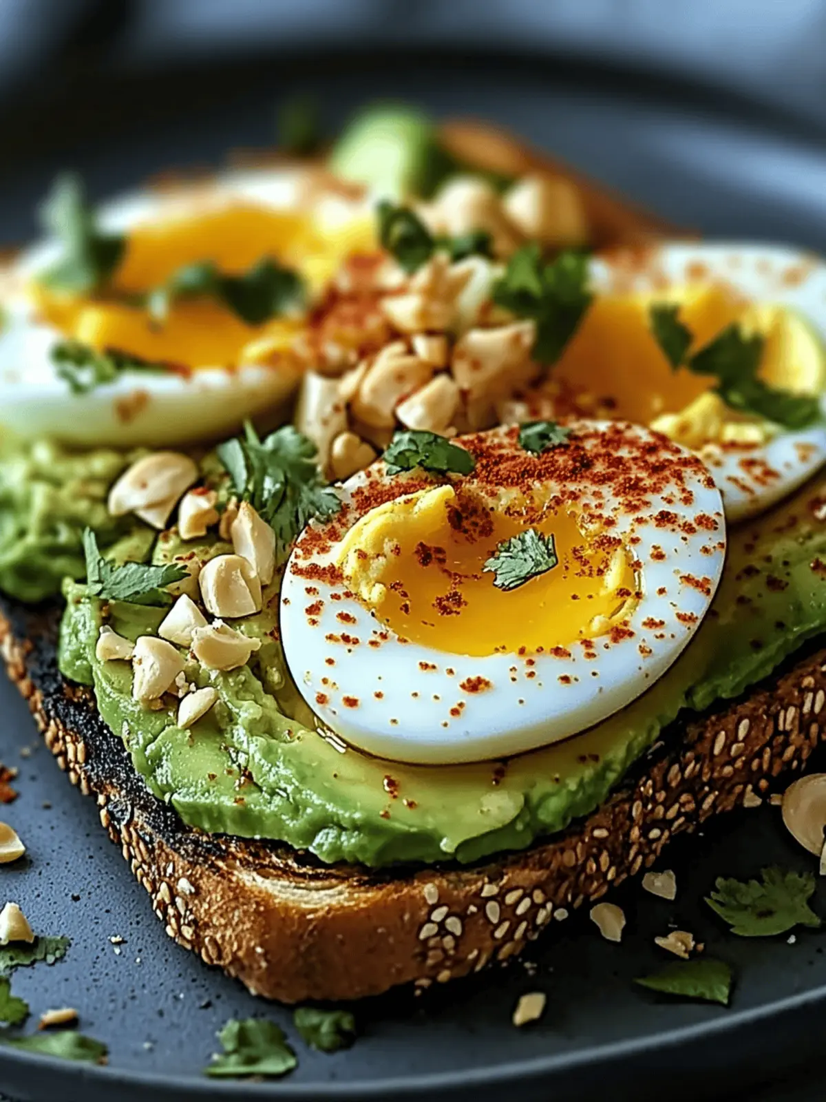 Spicy Chili Butter Avocado Toast with Eggs
