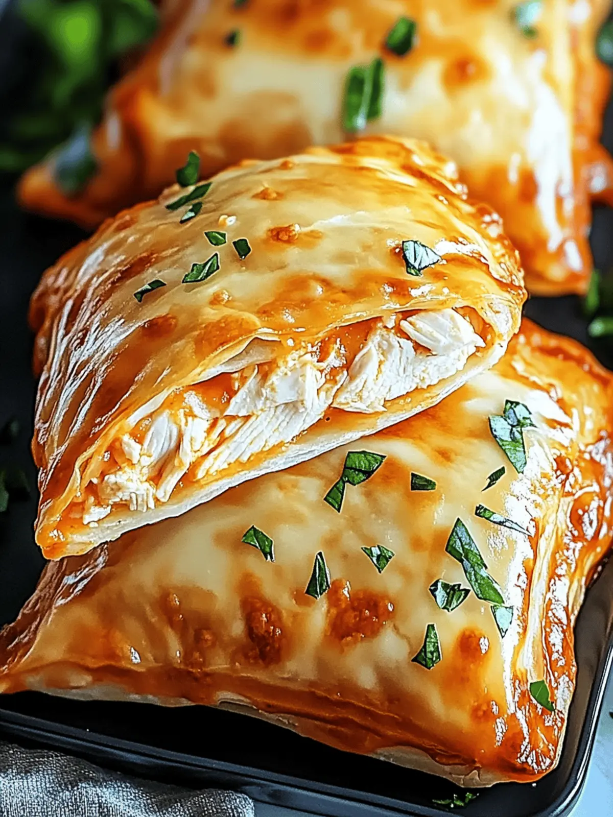 Homemade Buffalo Chicken Pizza Pockets