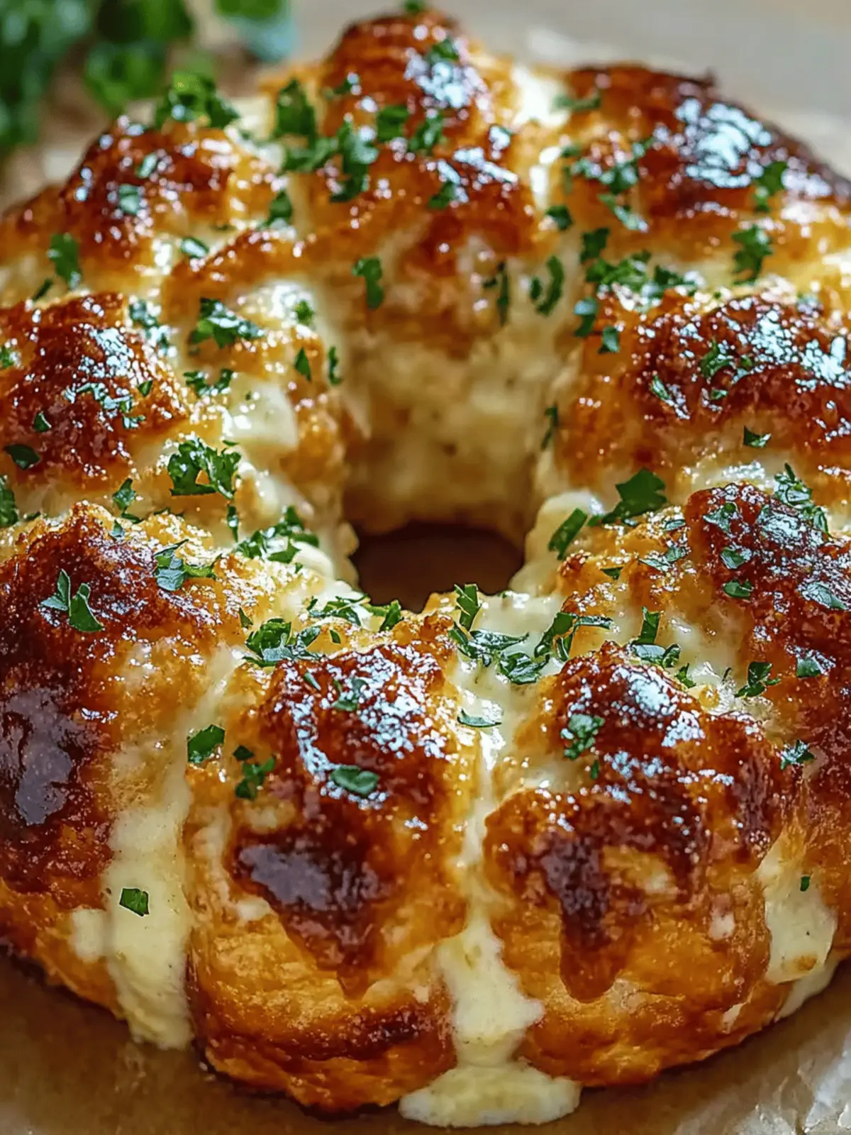 Chicken Alfredo Monkey Bread