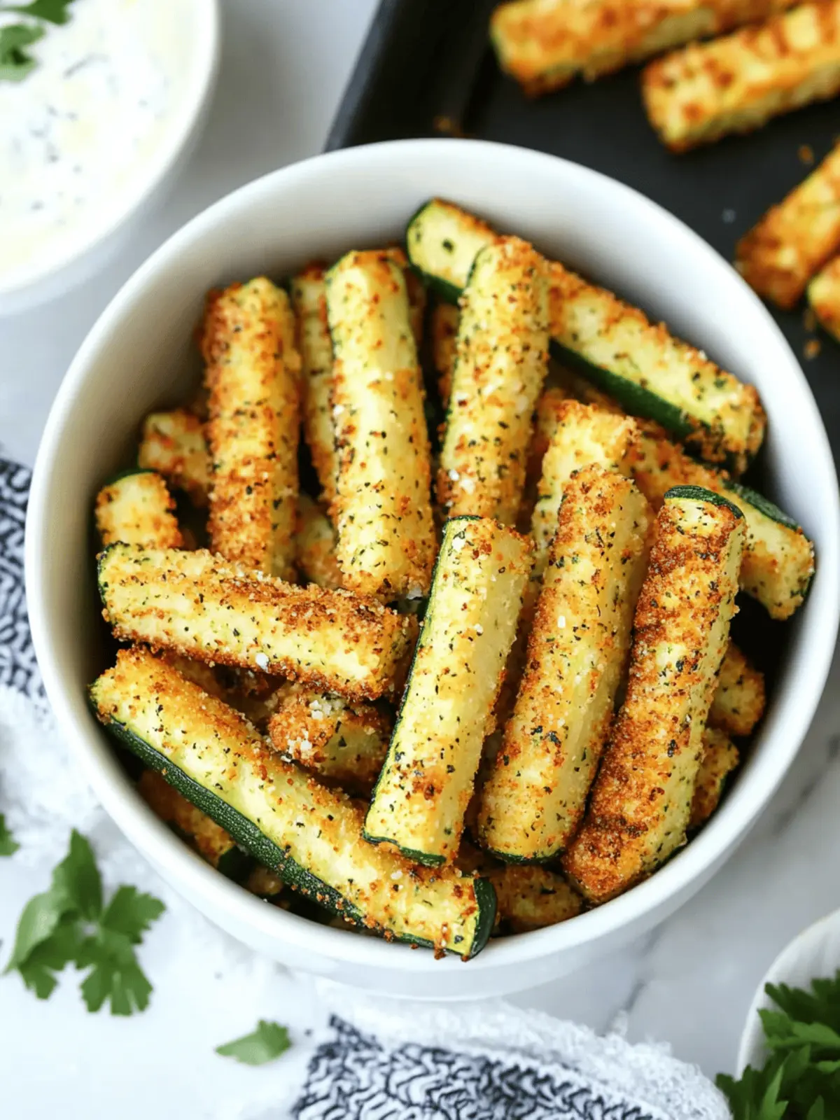 Low Calorie Air Fryer Zucchini Fries