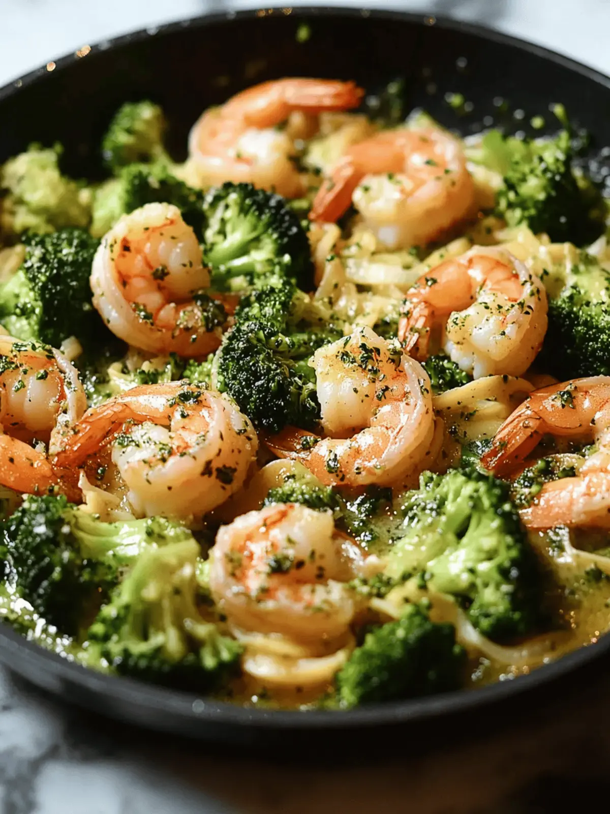 Keto Garlic Shrimp with Broccoli