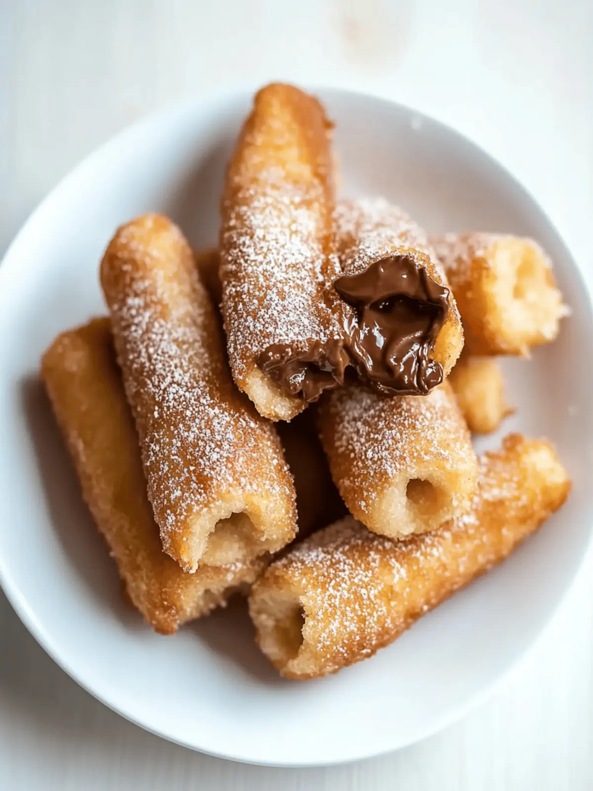 Nutty Churro Bites with Nutella