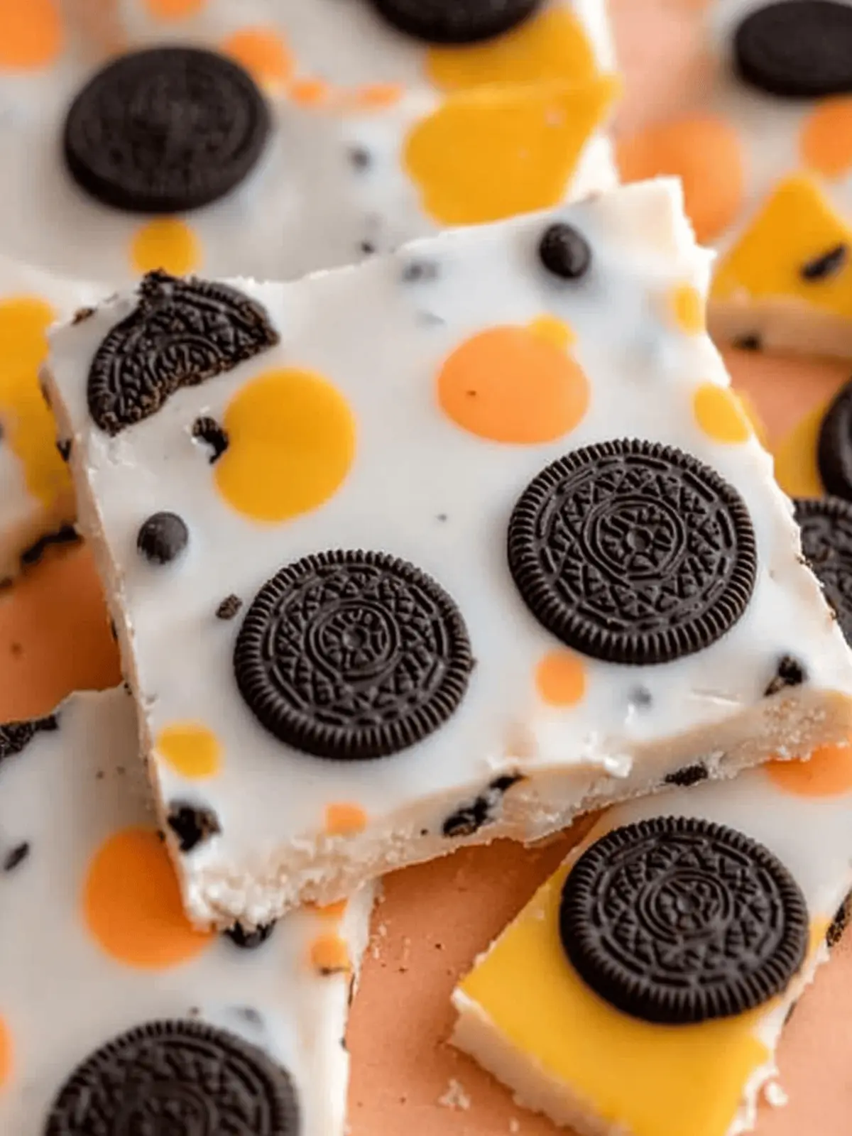 White Chocolate Halloween Oreo Bark