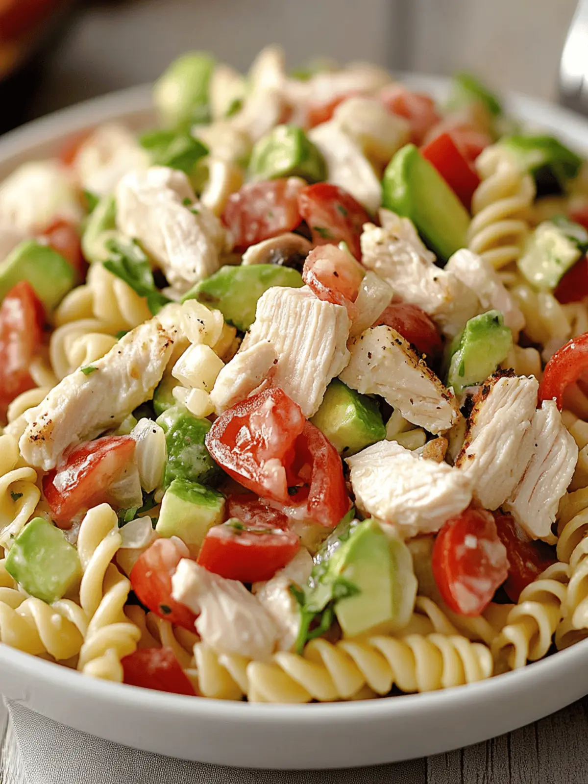 Chicken Club Pasta Salad