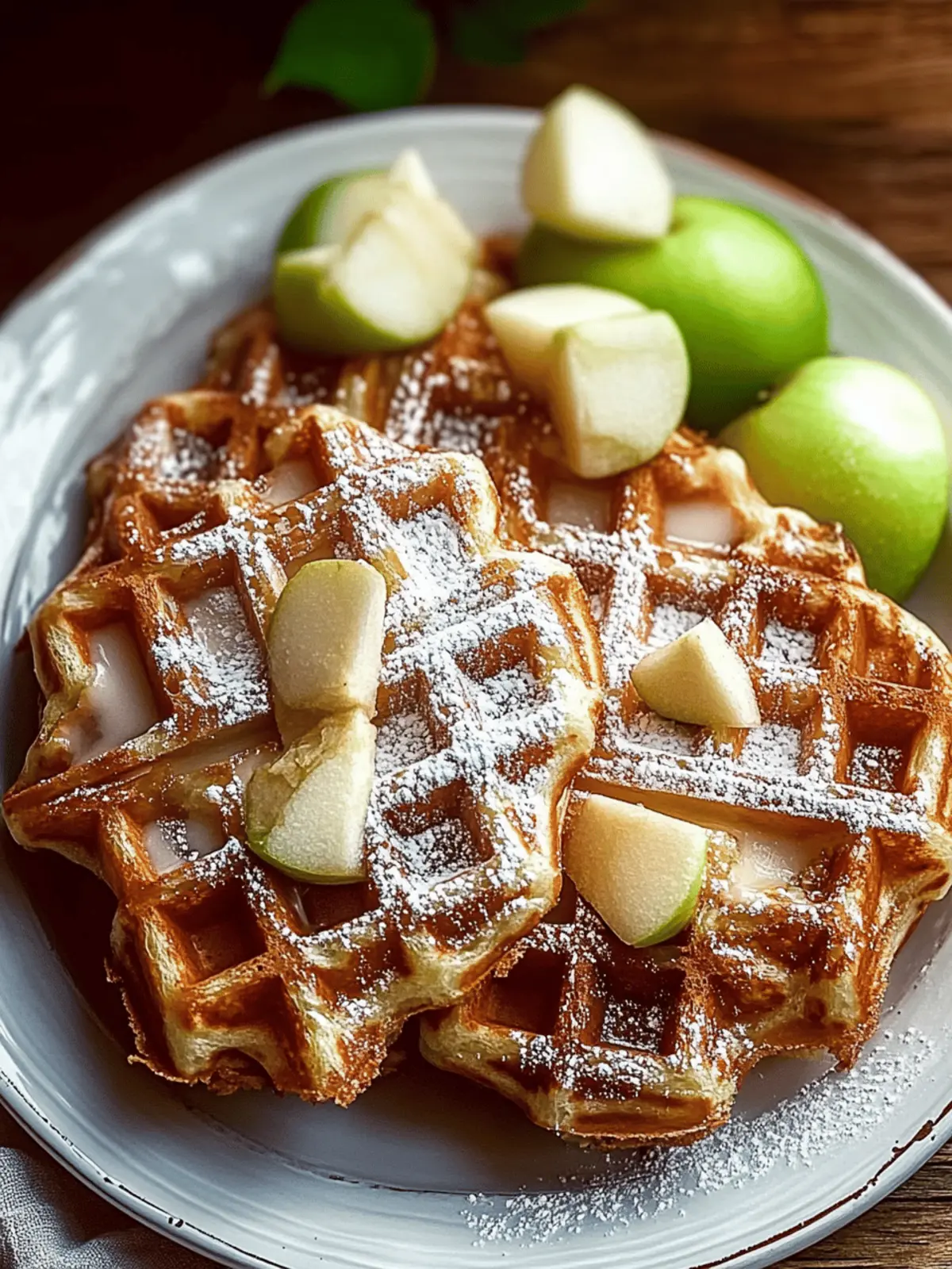 Apple Fritter Waffle Donuts