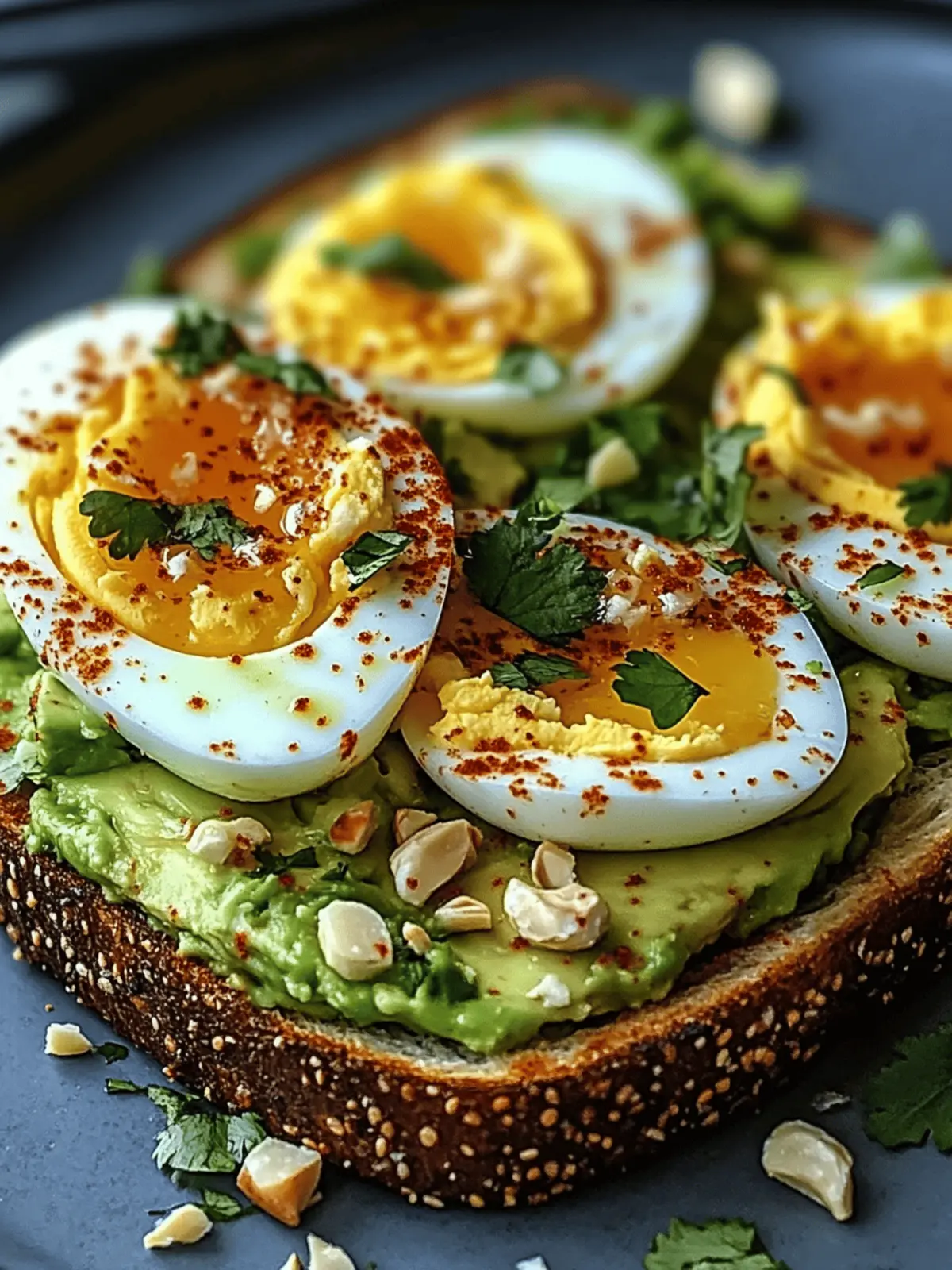 Spicy Chili Butter Avocado Toast with Eggs