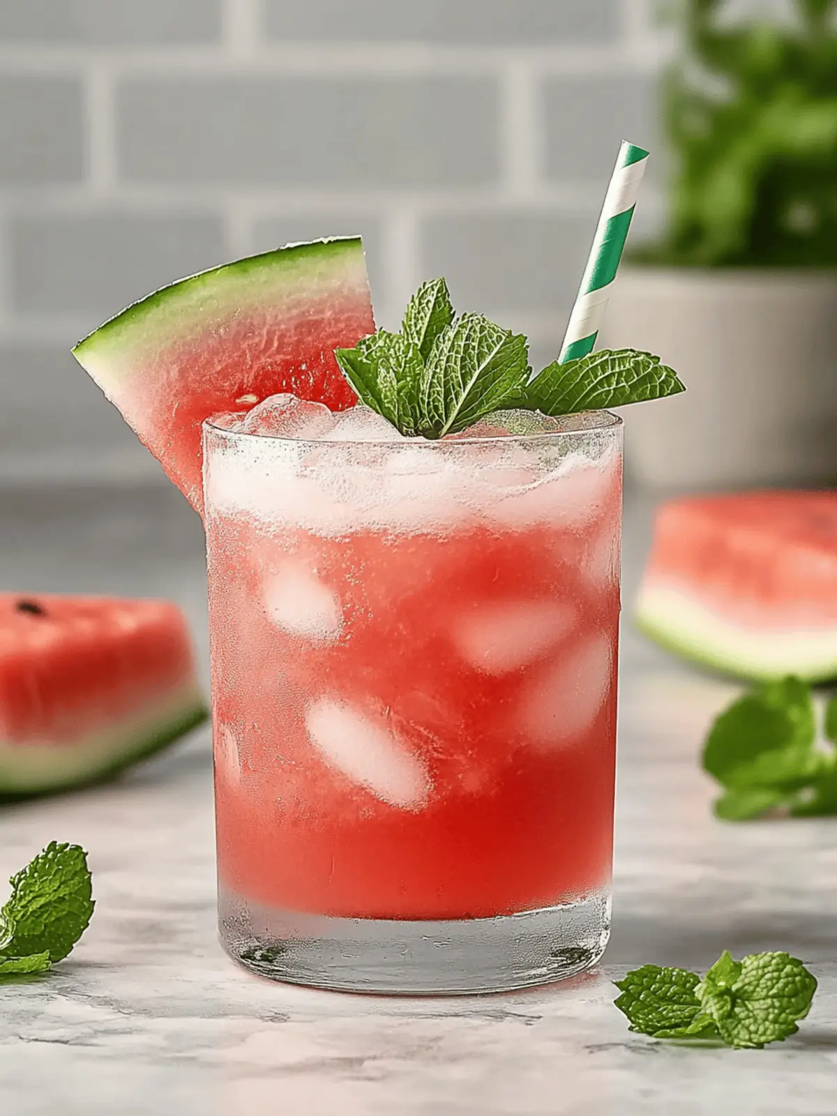 Watermelon Mojito Mocktail