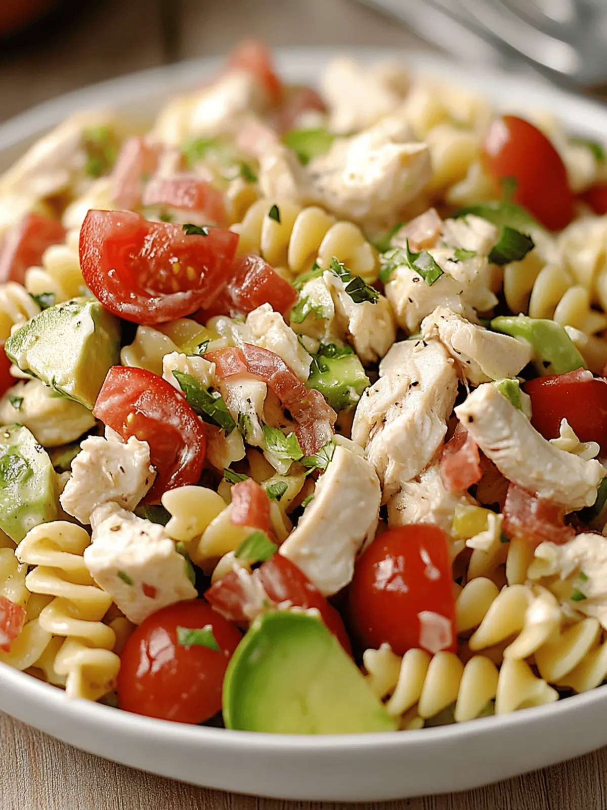 Chicken Club Pasta Salad