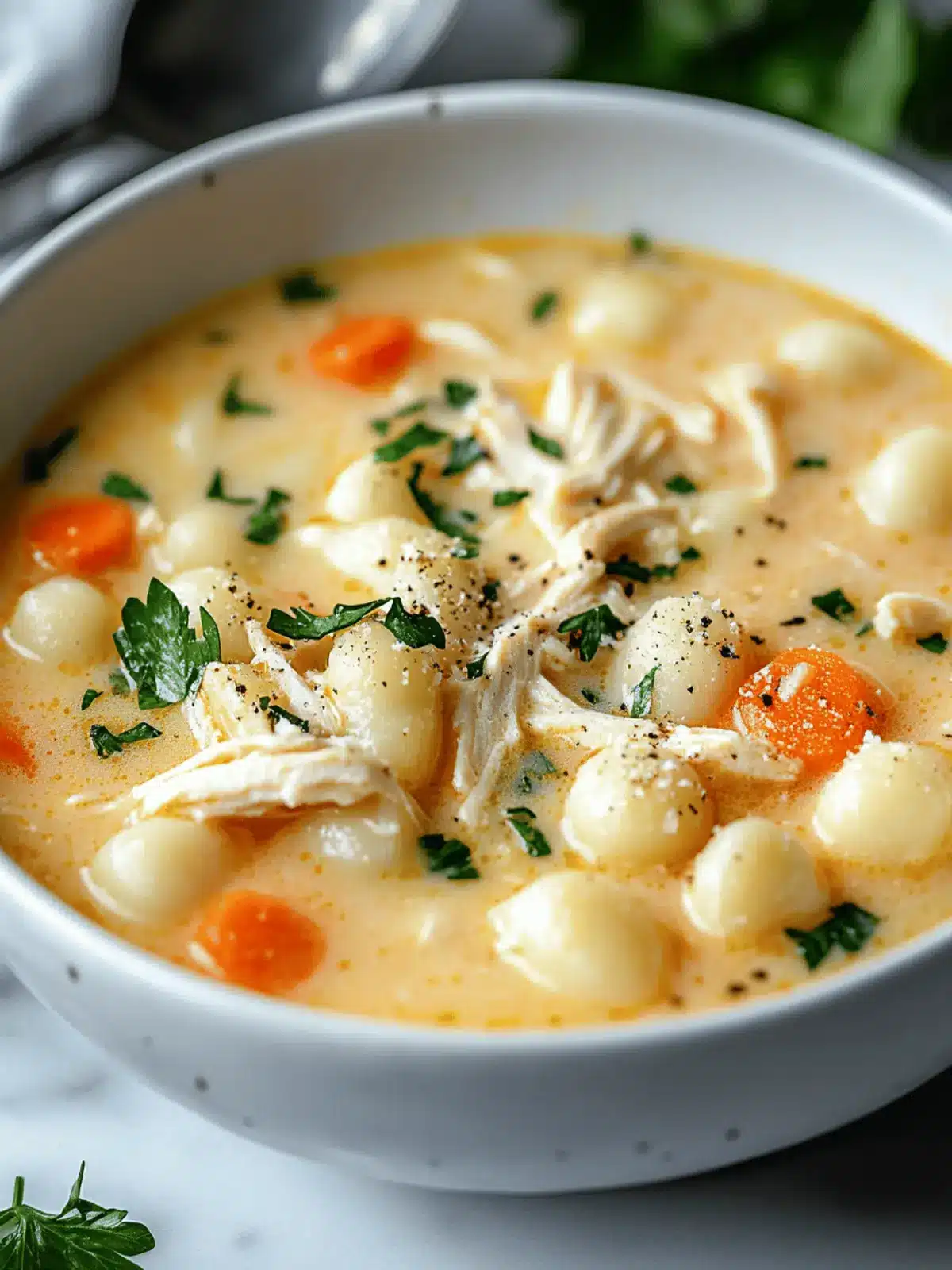 Gnocchi in Chicken Soup