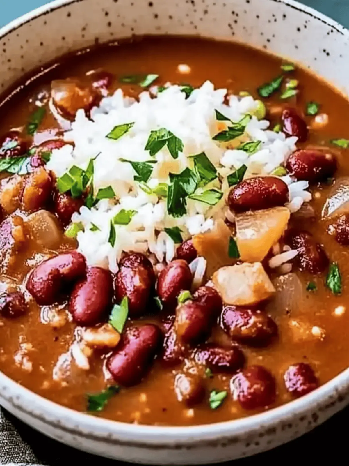 Authentic Louisiana Red Beans with Rice