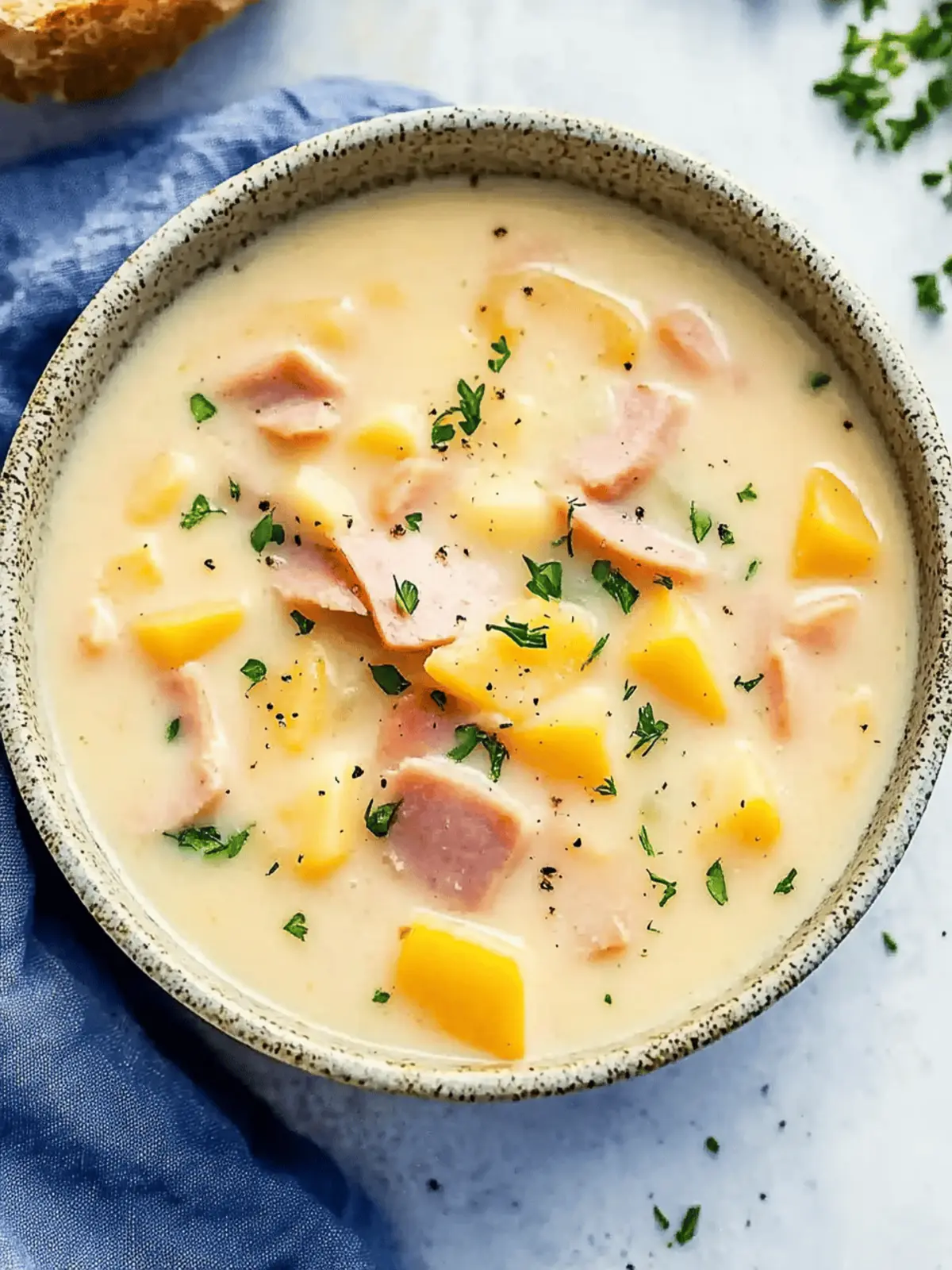 Yukon Gold Potato and Ham Soup