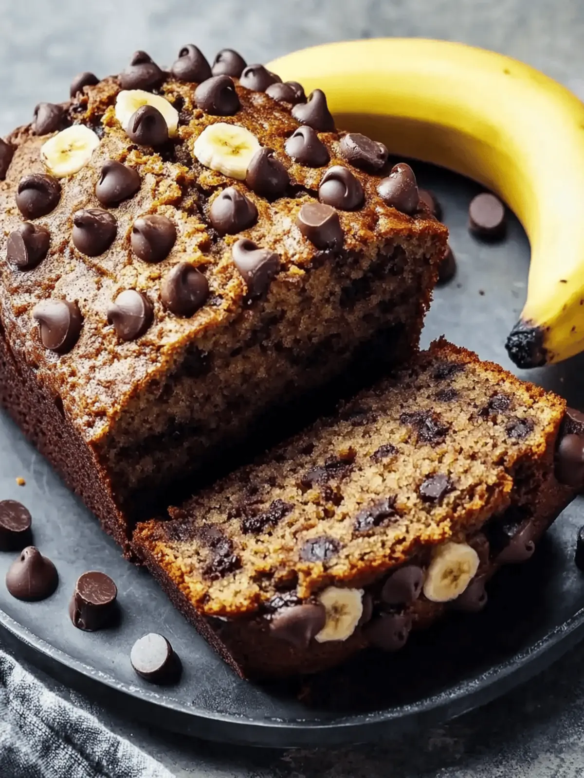 Super Moist Chocolate Chip Banana Bread