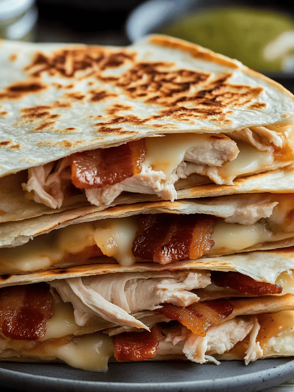 Chicken Bacon Ranch Quesadilla