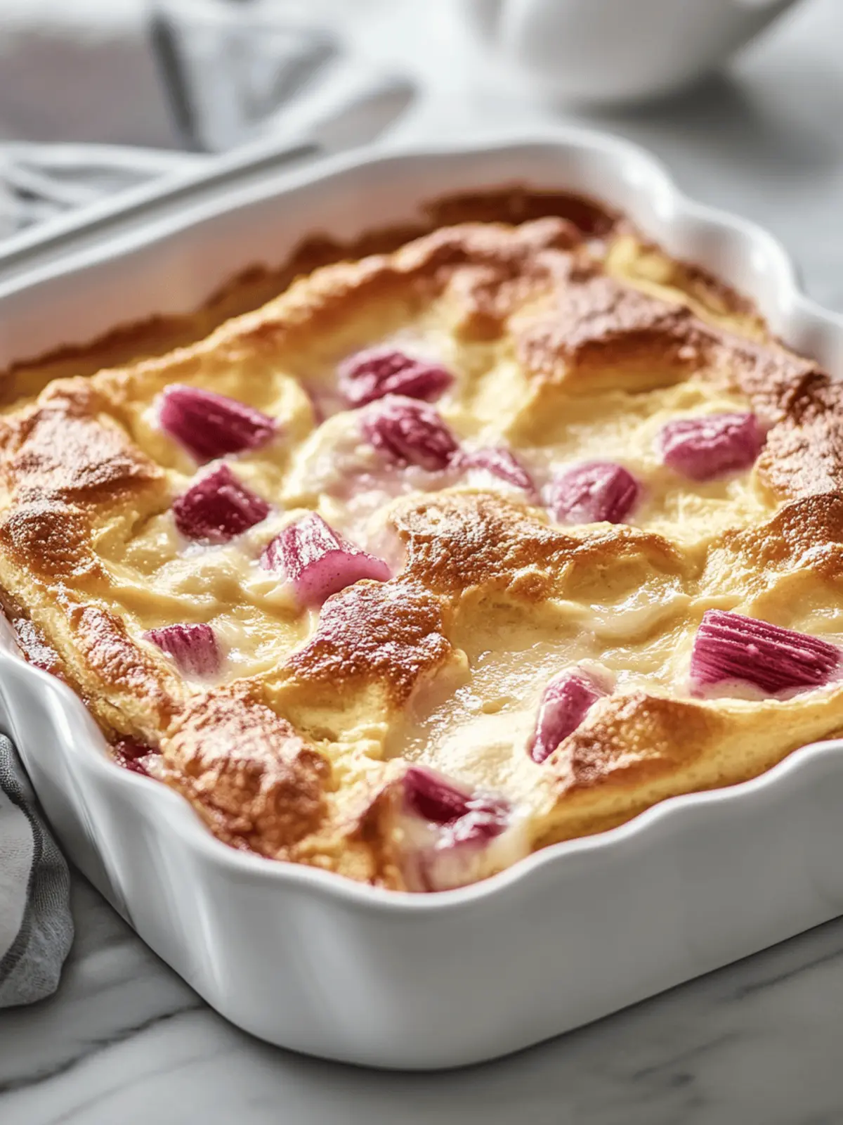 Rhubarb Custard Kuchen
